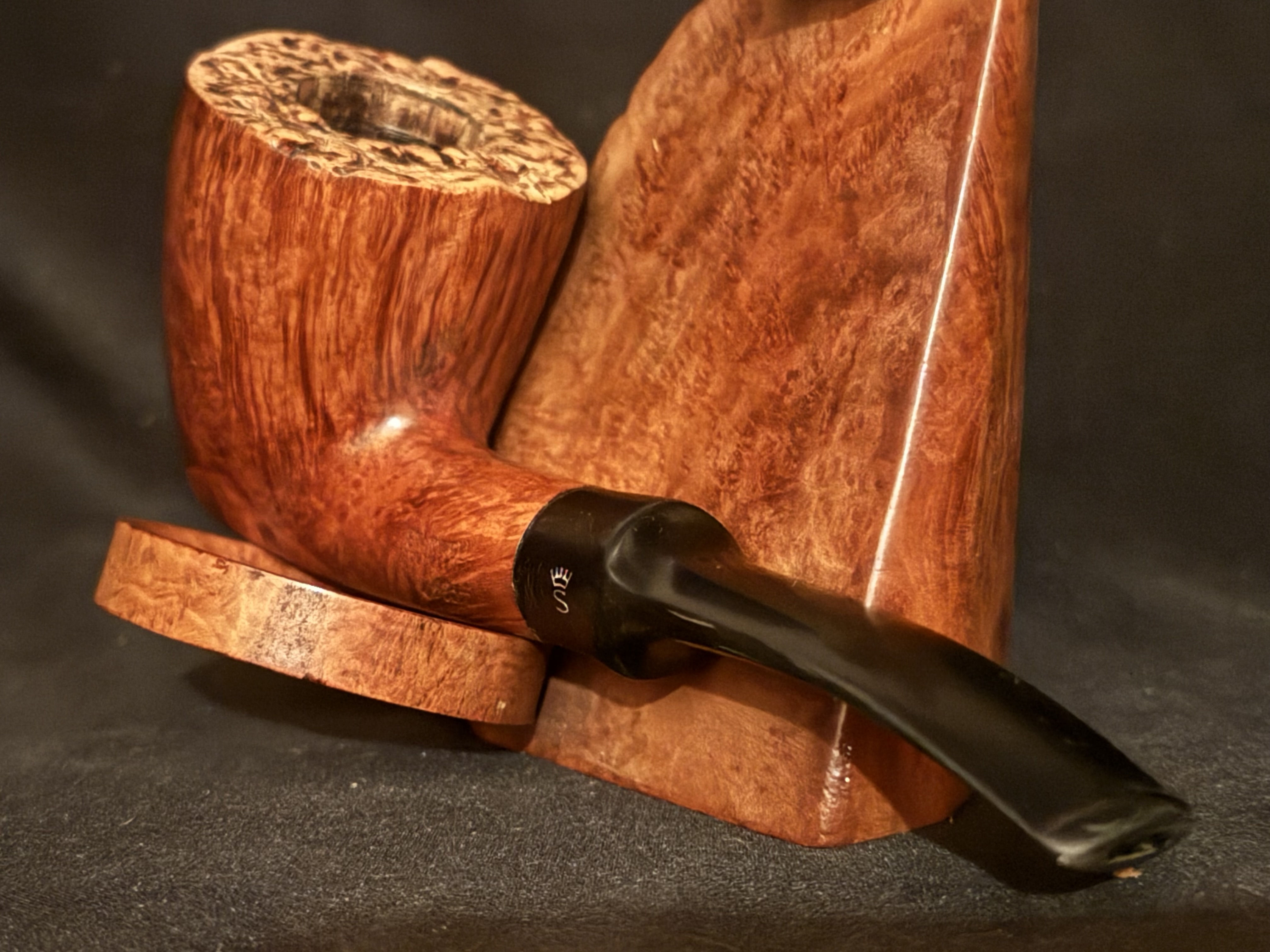 Stanwell Mat 64 Bent Dublin Plateau Rim Matte Finish Danish Estate Pipe 9