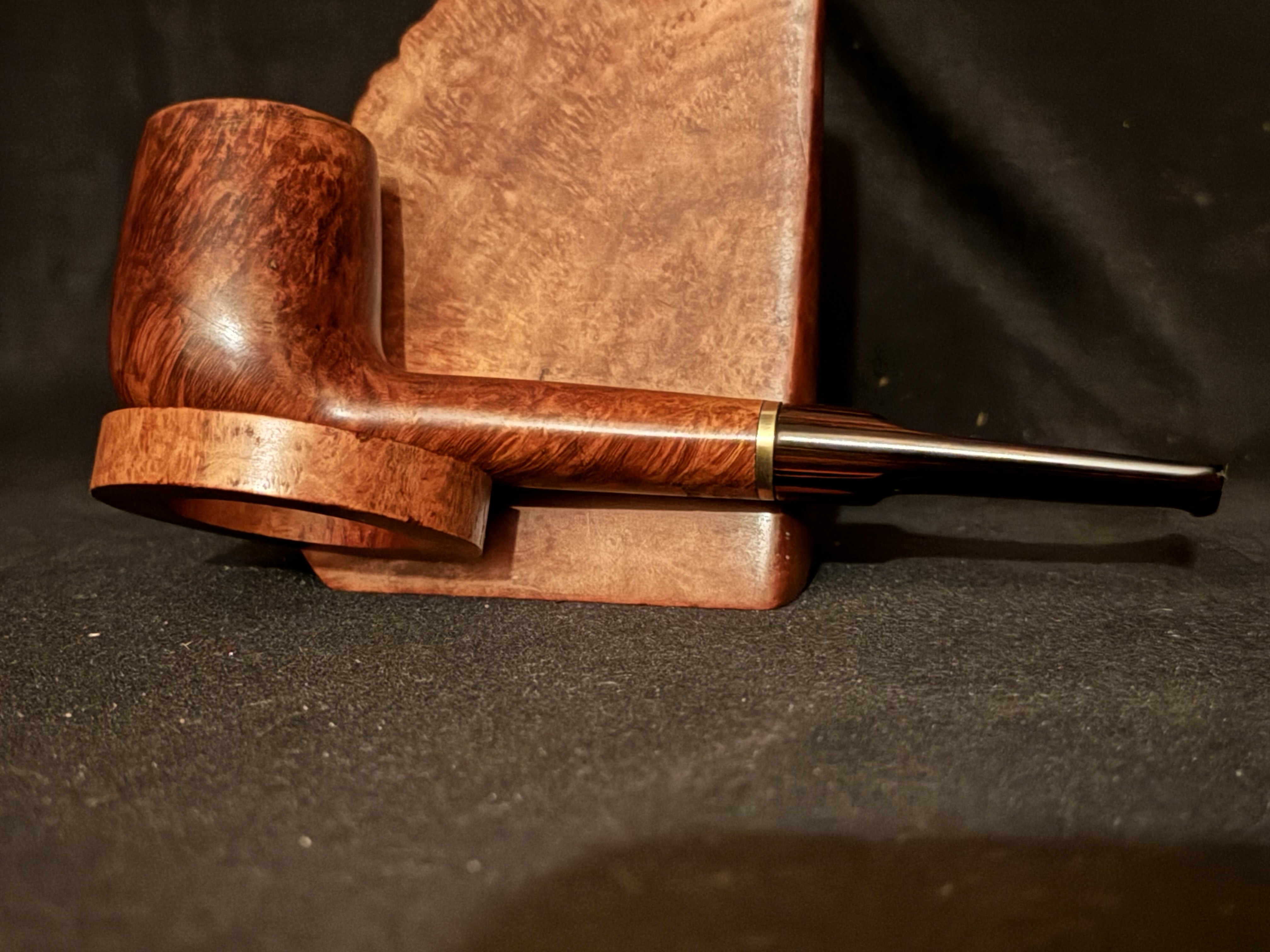 Stanwell Hand Made 148 Smooth Straight Canadian Cumberland Saddle Stem Pipe 3