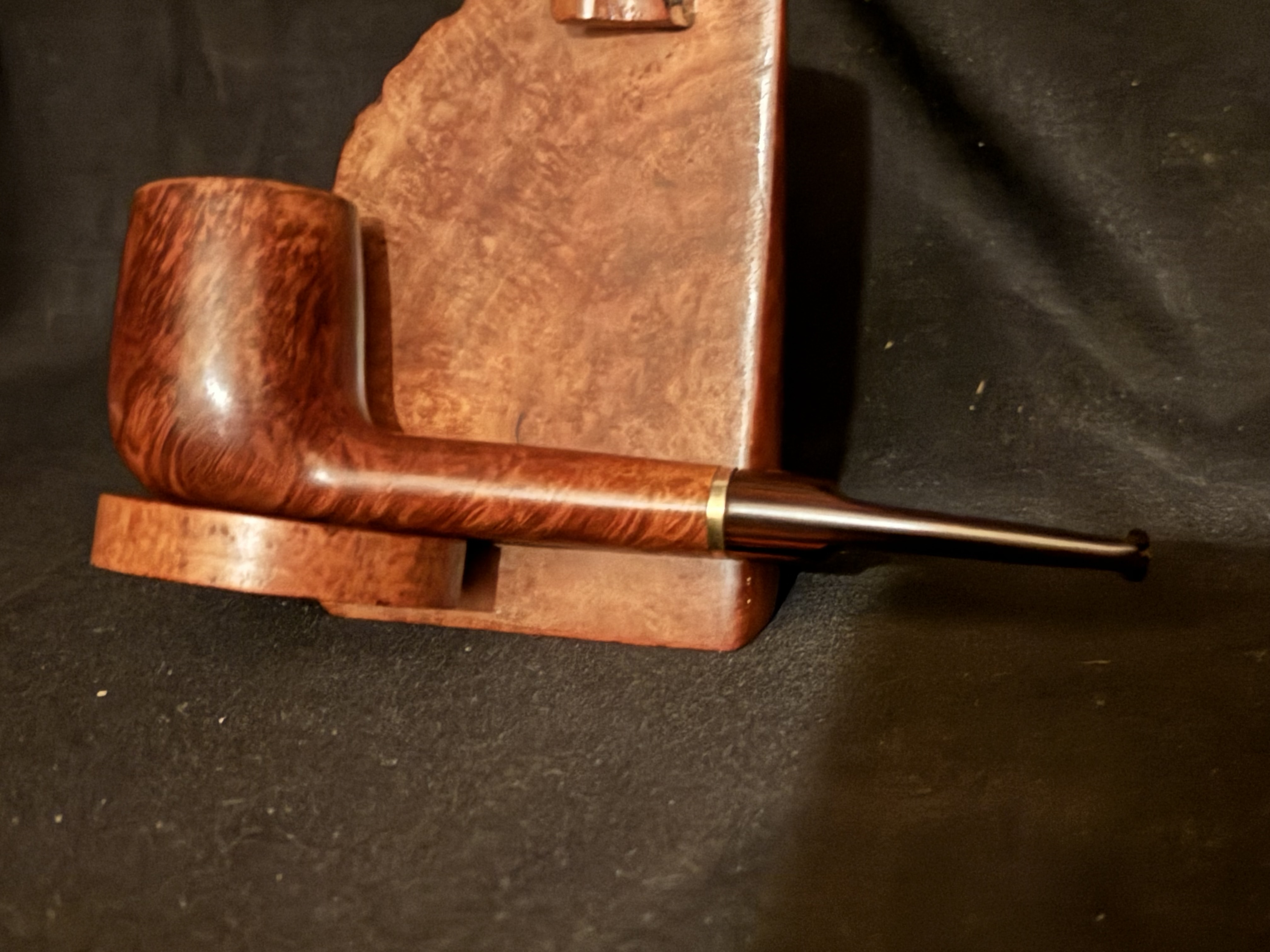 Stanwell Hand Made 148 Smooth Straight Canadian Cumberland Saddle Stem Pipe 4