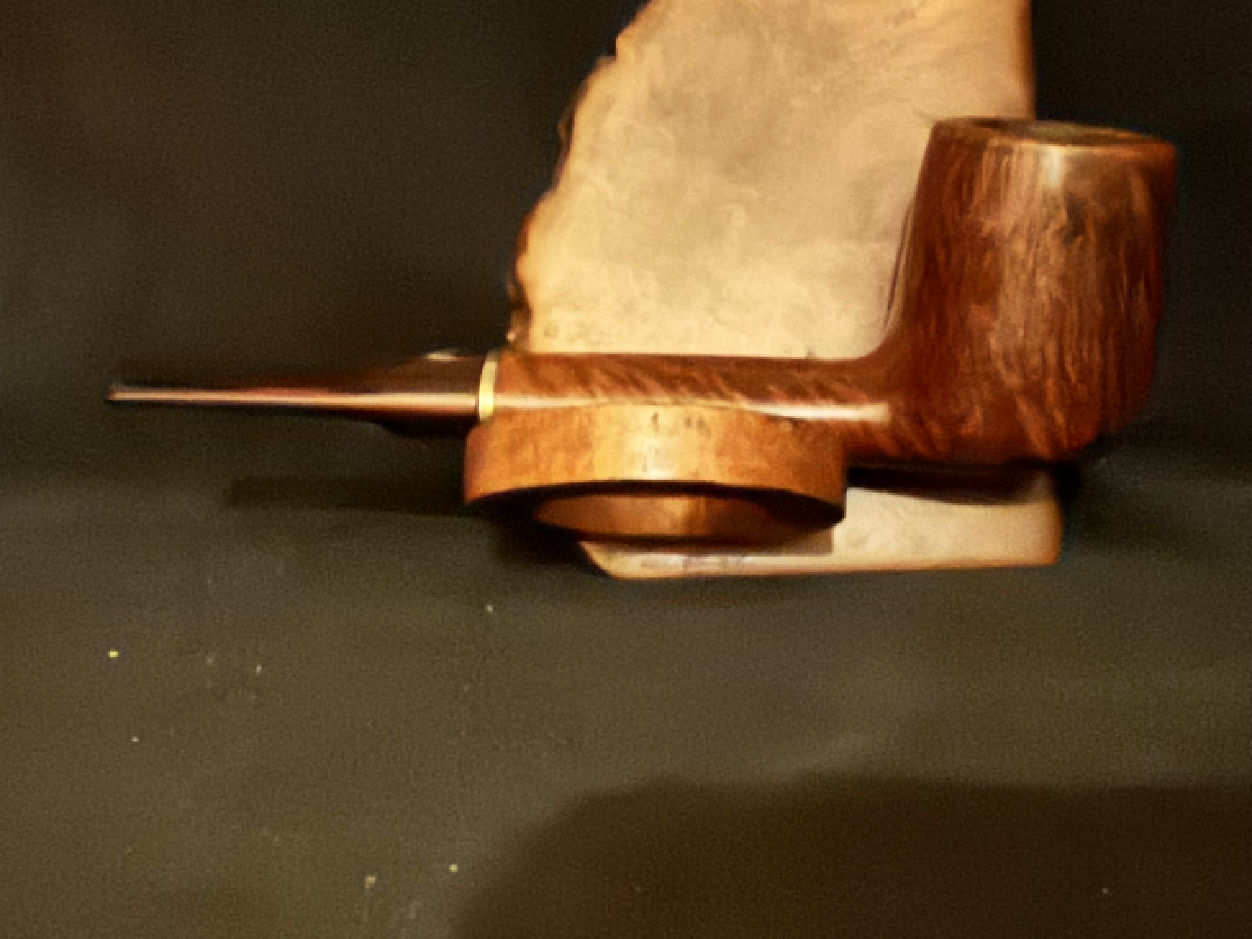 Stanwell Hand Made 148 Smooth Straight Canadian Cumberland Saddle Stem Pipe 5
