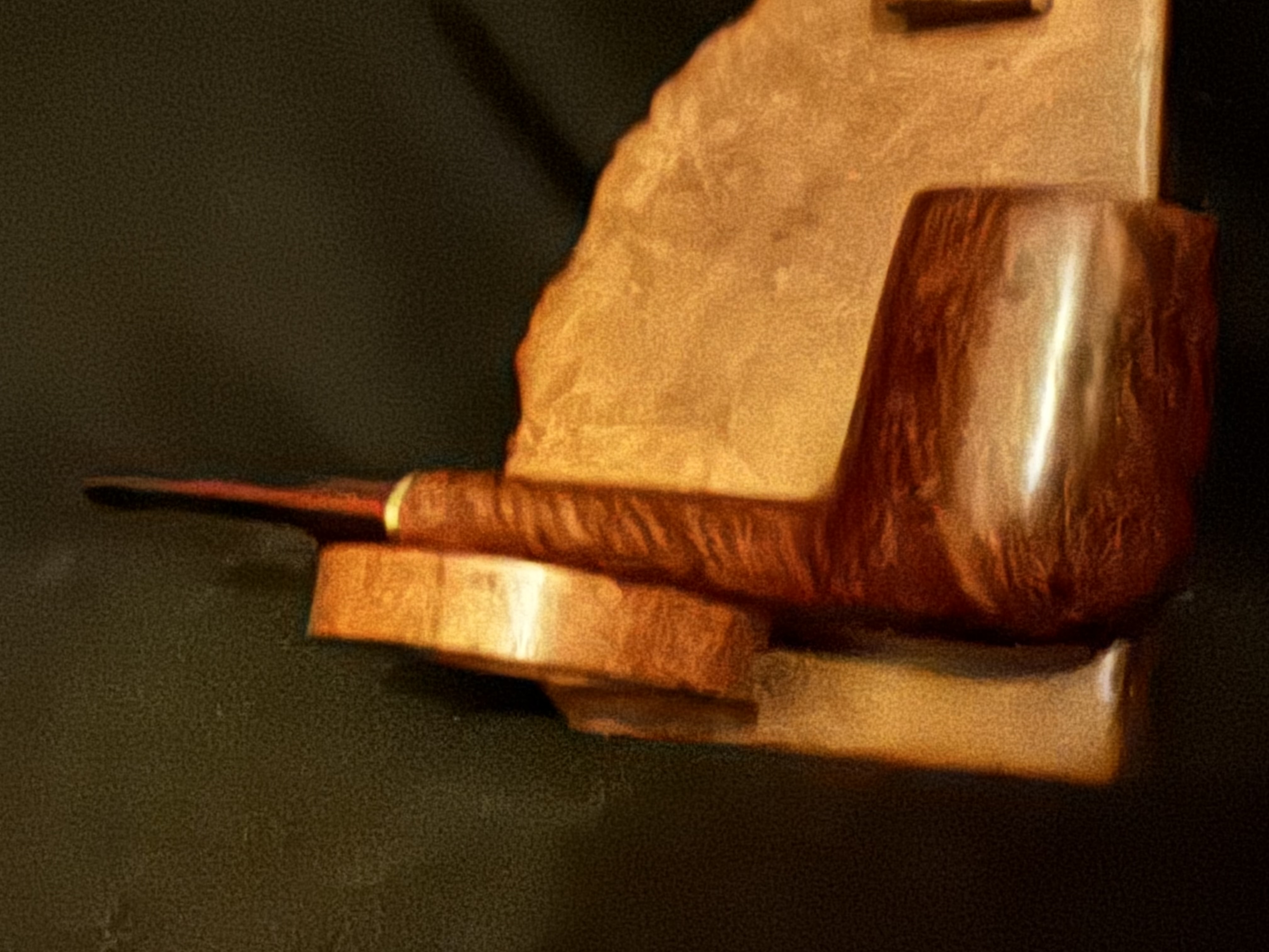 Stanwell Hand Made 148 Smooth Straight Canadian Cumberland Saddle Stem Pipe 8
