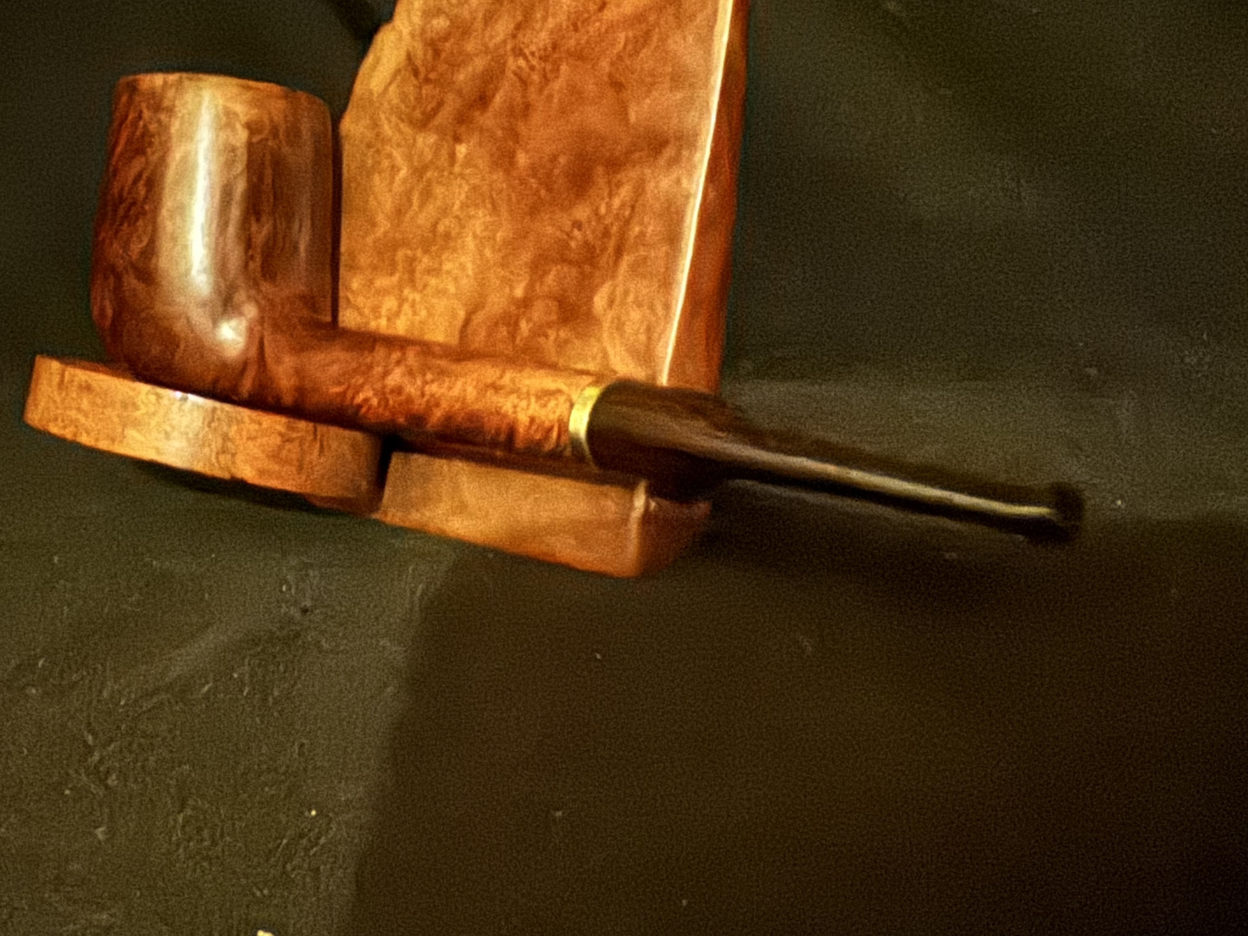 Stanwell Hand Made 148 Smooth Straight Canadian Cumberland Saddle Stem Pipe 9