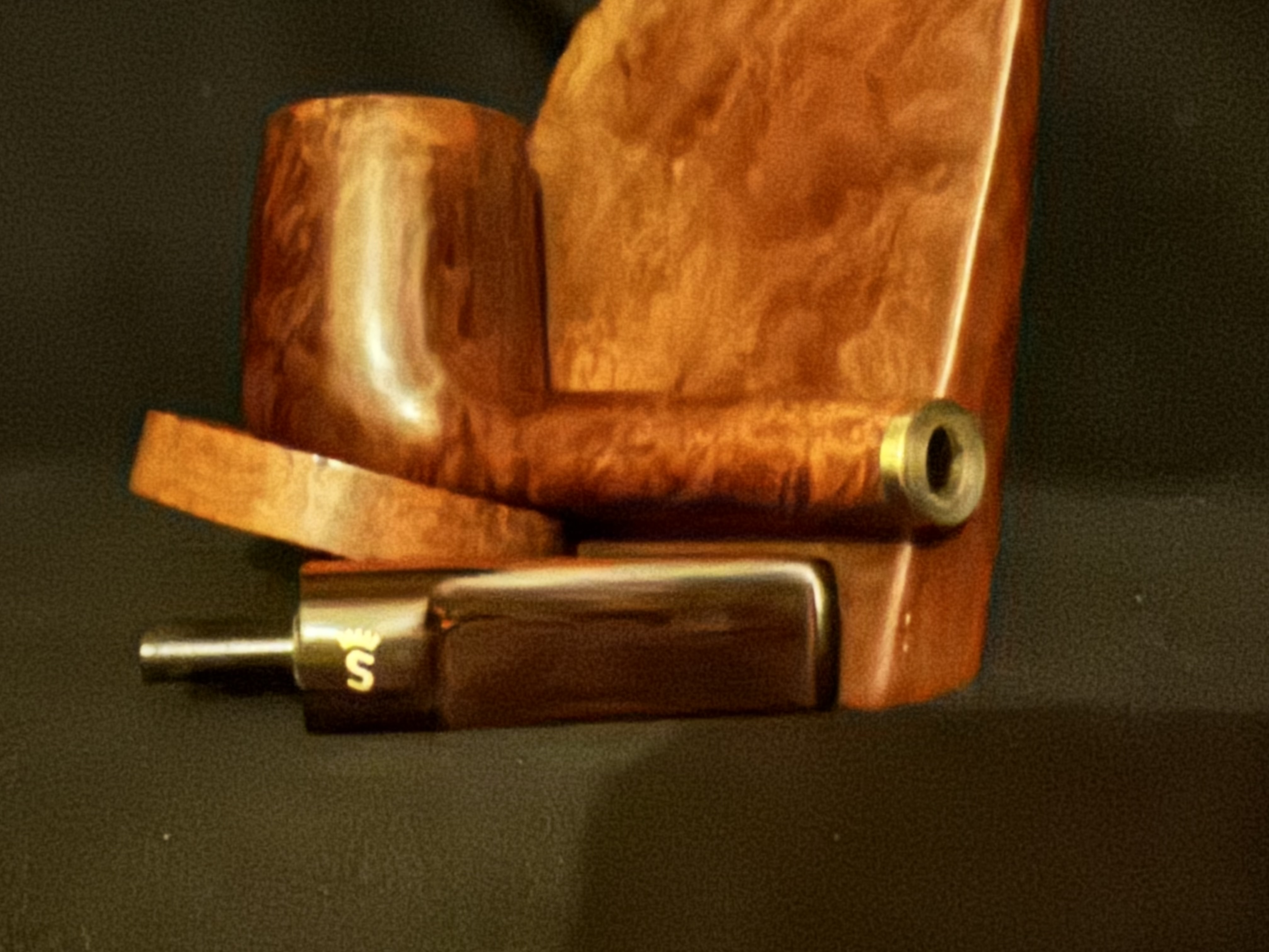 Stanwell Hand Made 148 Smooth Straight Canadian Cumberland Saddle Stem Pipe 10