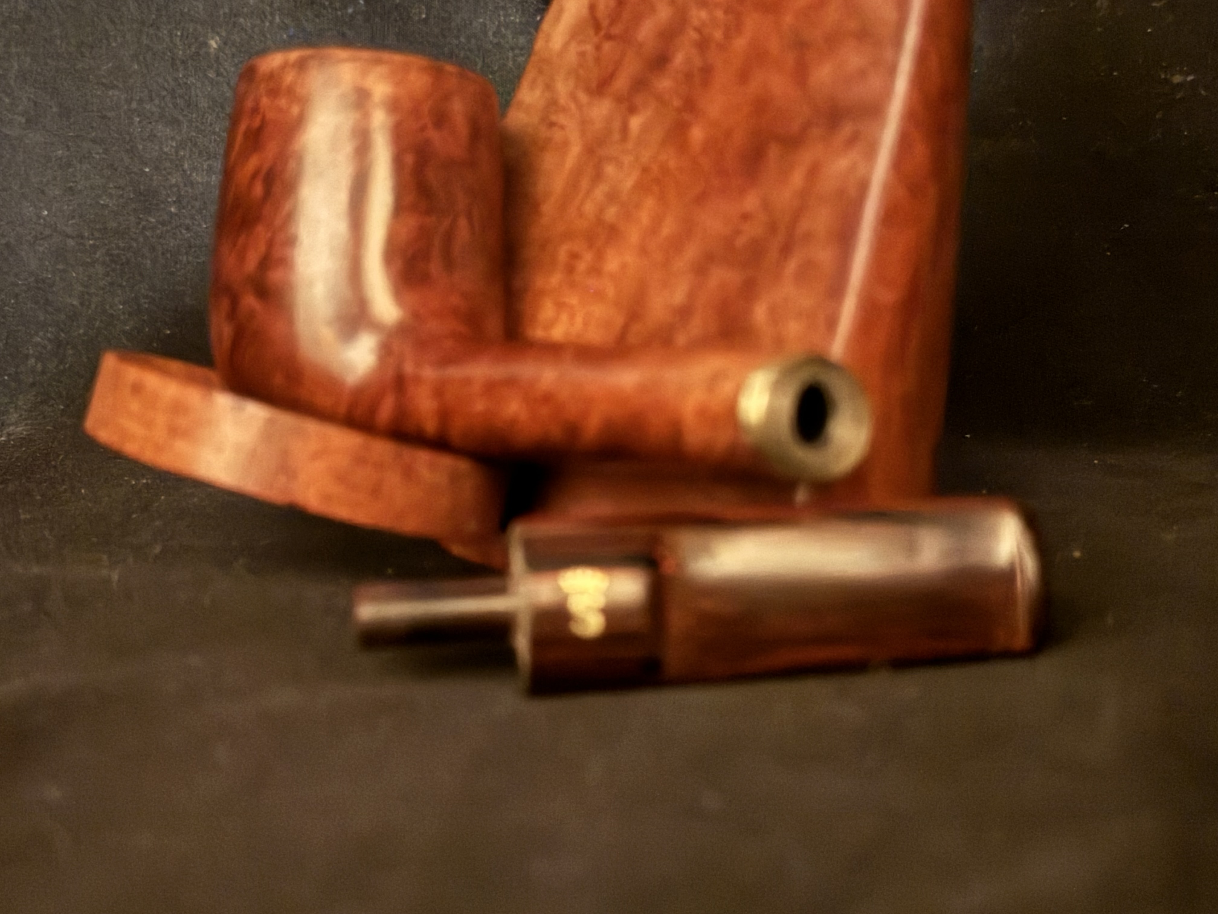 Stanwell Hand Made 148 Smooth Straight Canadian Cumberland Saddle Stem Pipe 11