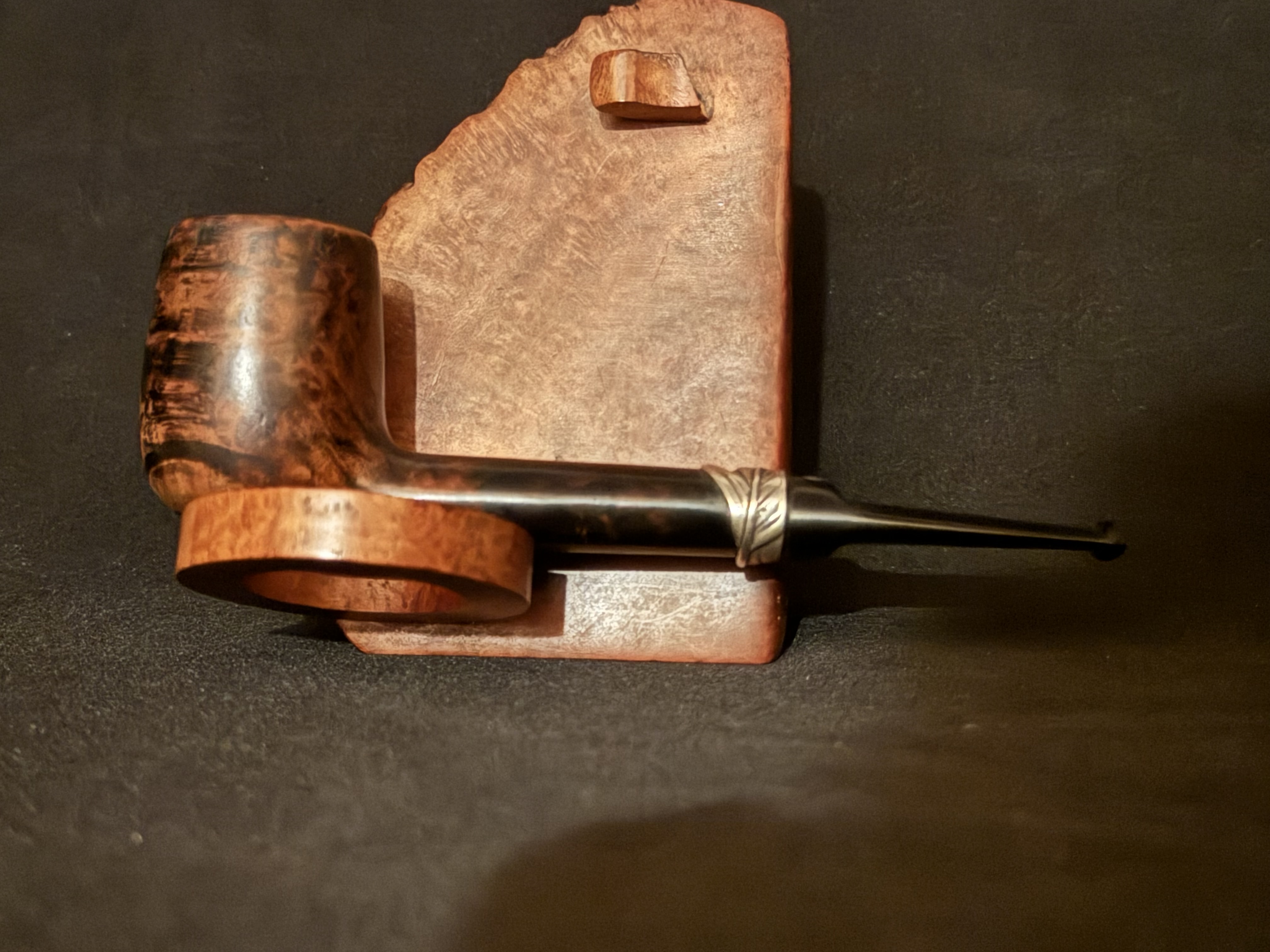 Stanwell Flora Danica Made in Denmark 148 Straight Smooth Red Stained Vulcanite Saddle Stem Era 1948-1998 Estate Pipe 2