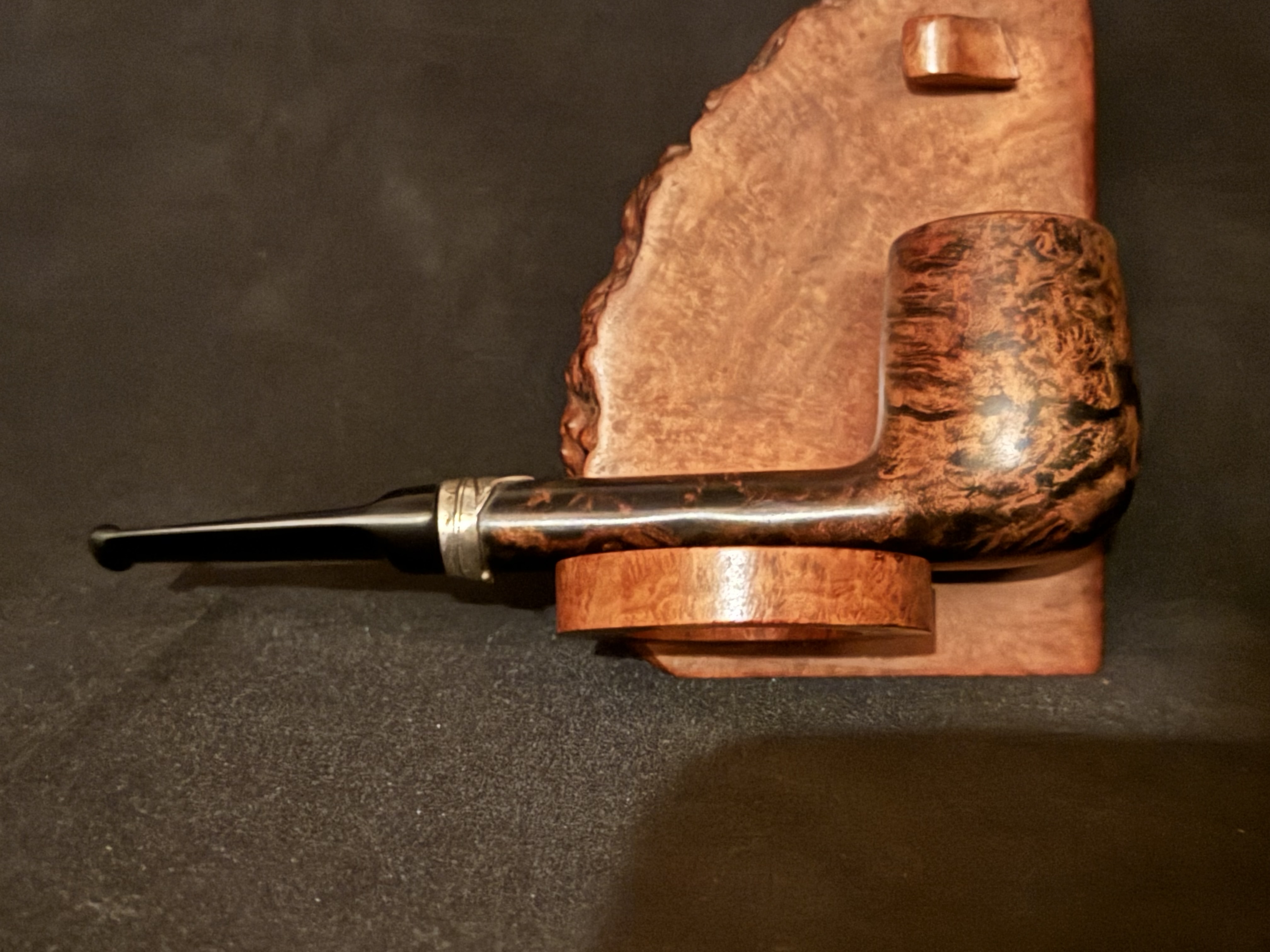Stanwell Flora Danica Made in Denmark 148 Straight Smooth Red Stained Vulcanite Saddle Stem Era 1948-1998 Estate Pipe 6