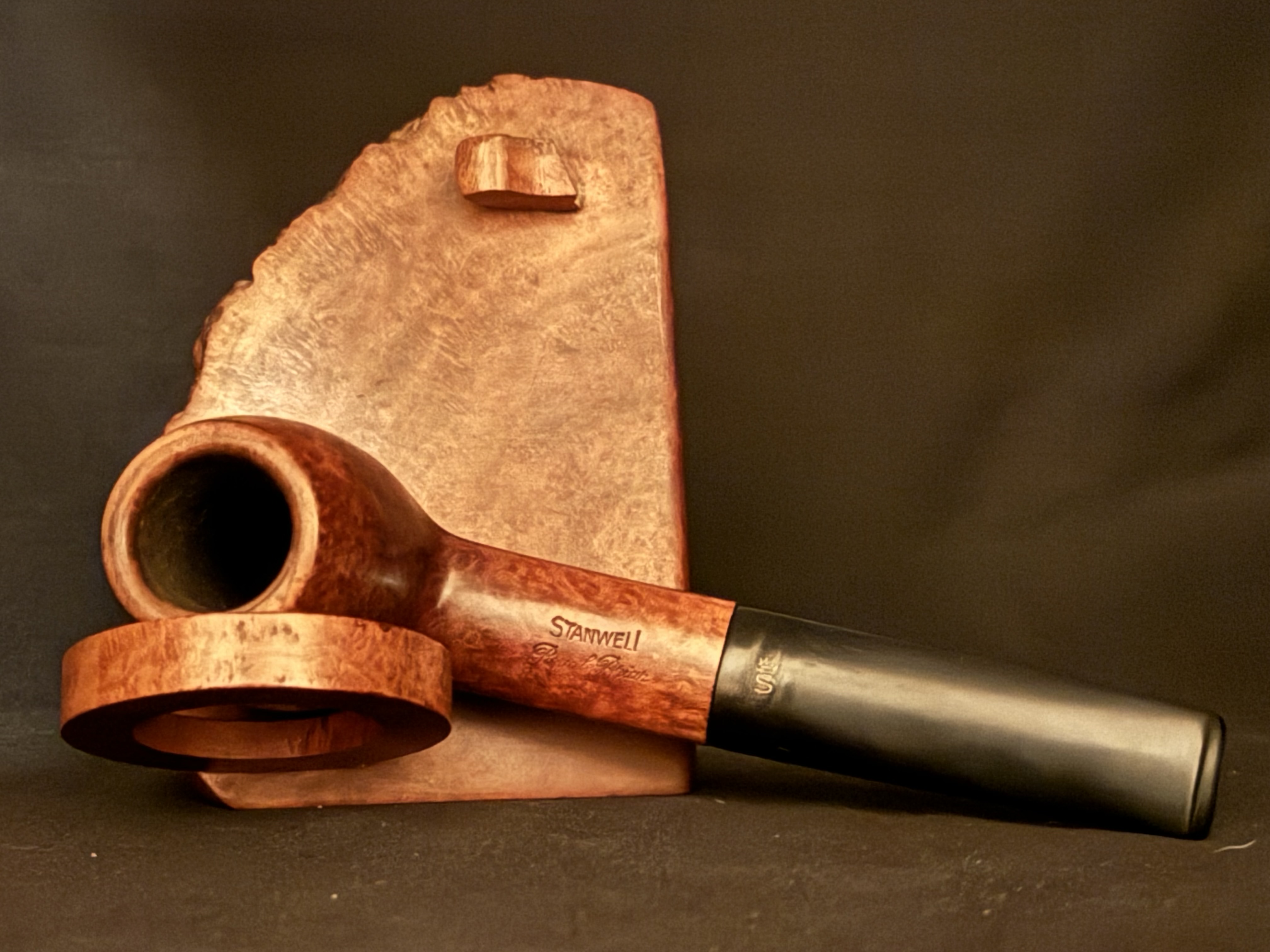 Stanwell Royal Briar Made in Denmark 179 Straight Apple Pot Vulcanite Estate Pipe 5