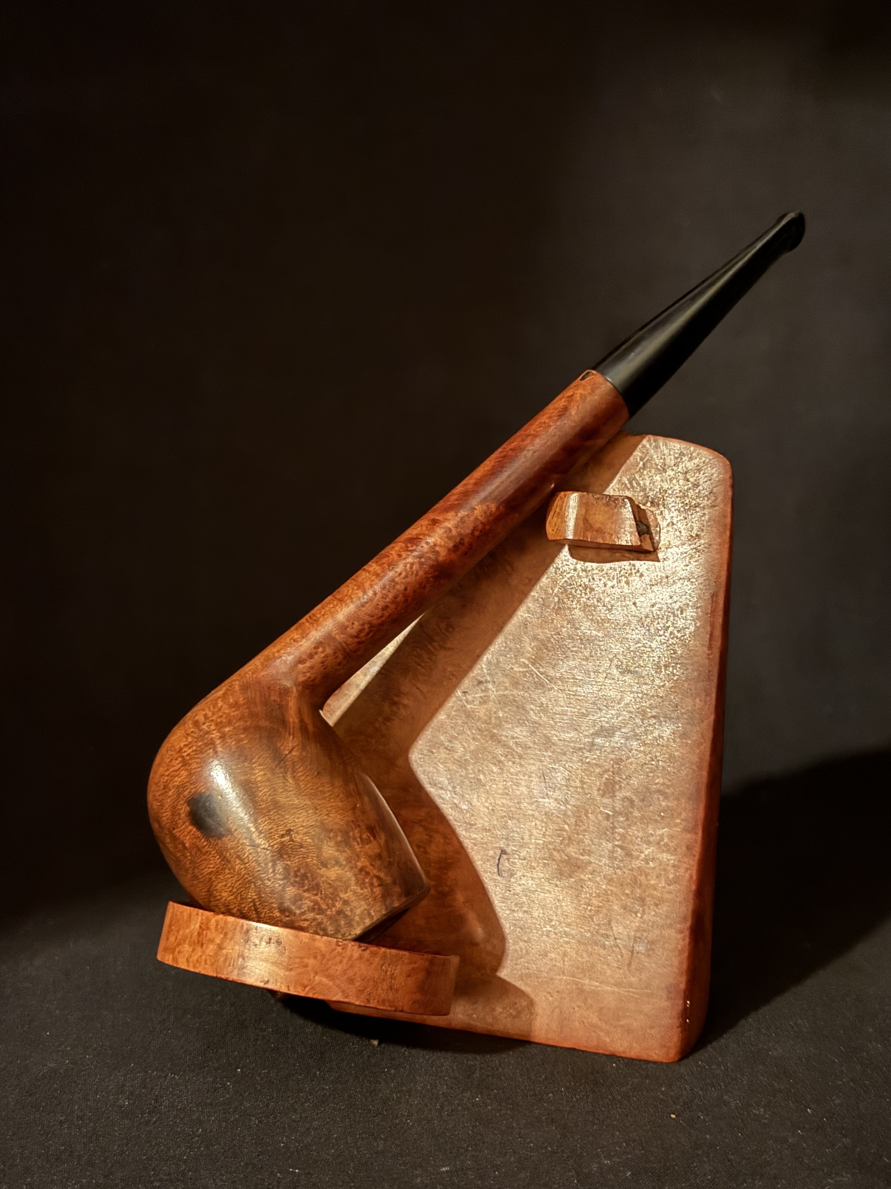 Steel's Pat. No. 8384 Smooth Canadian Briar Pipe, Vulcanite Stem, Estate