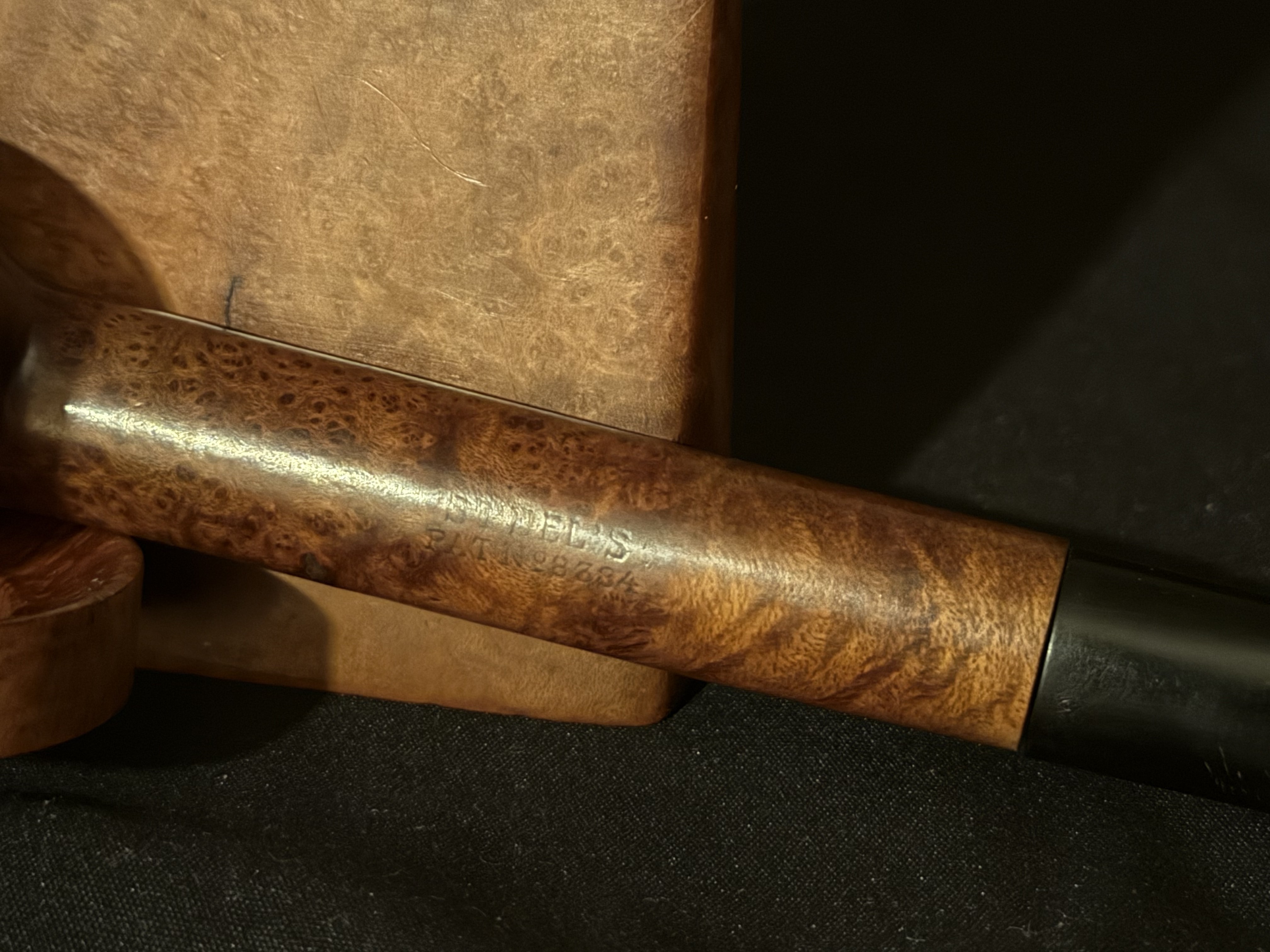 Steel's Pat. No. 8384 Smooth Canadian Briar Pipe, Vulcanite Stem, Estate 9