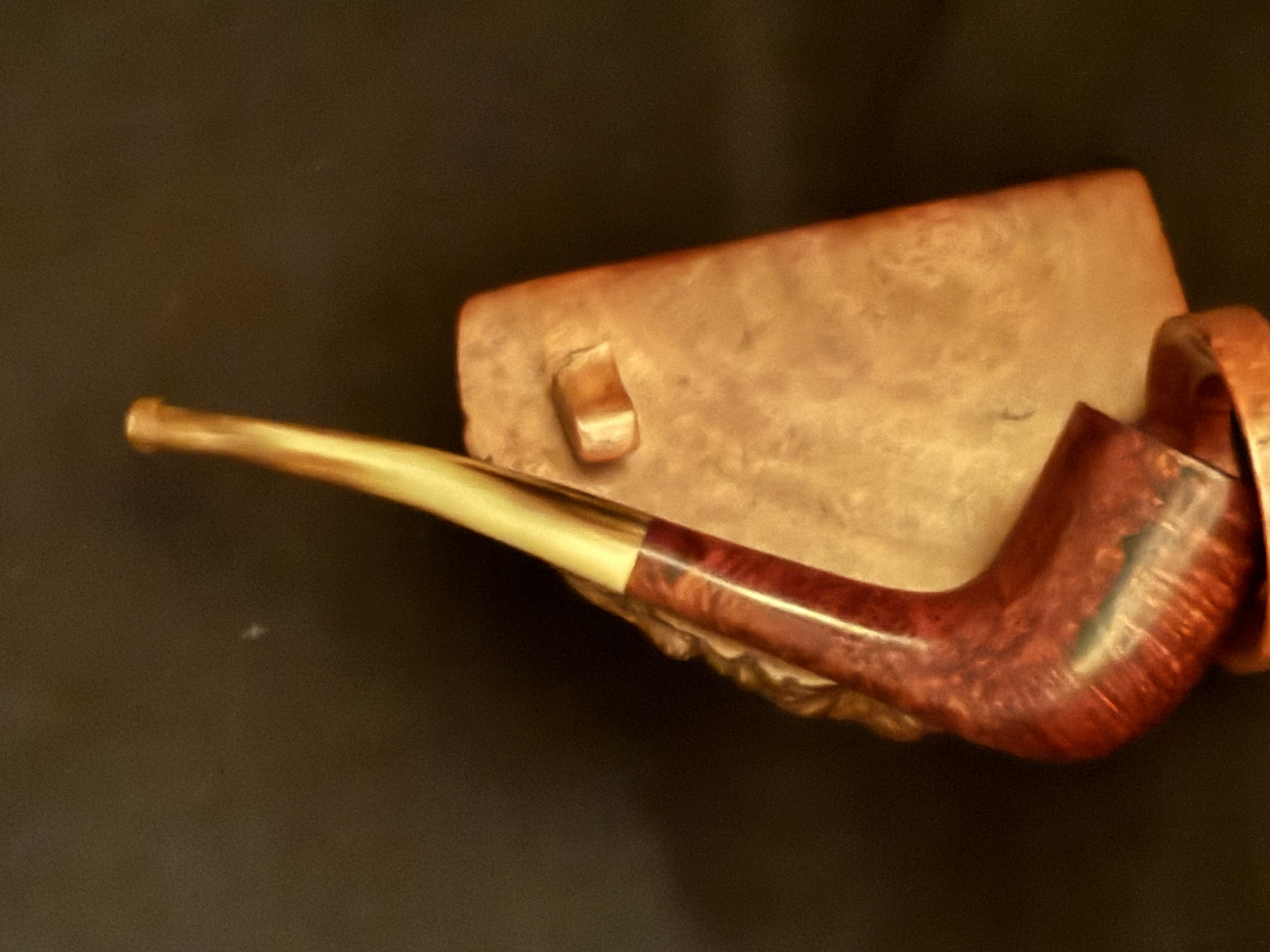 Steel's (2062) Pat no 8304 Smooth Straight Zulu Briar Pipe, Fishtail Stem, No Filter, Estate 3