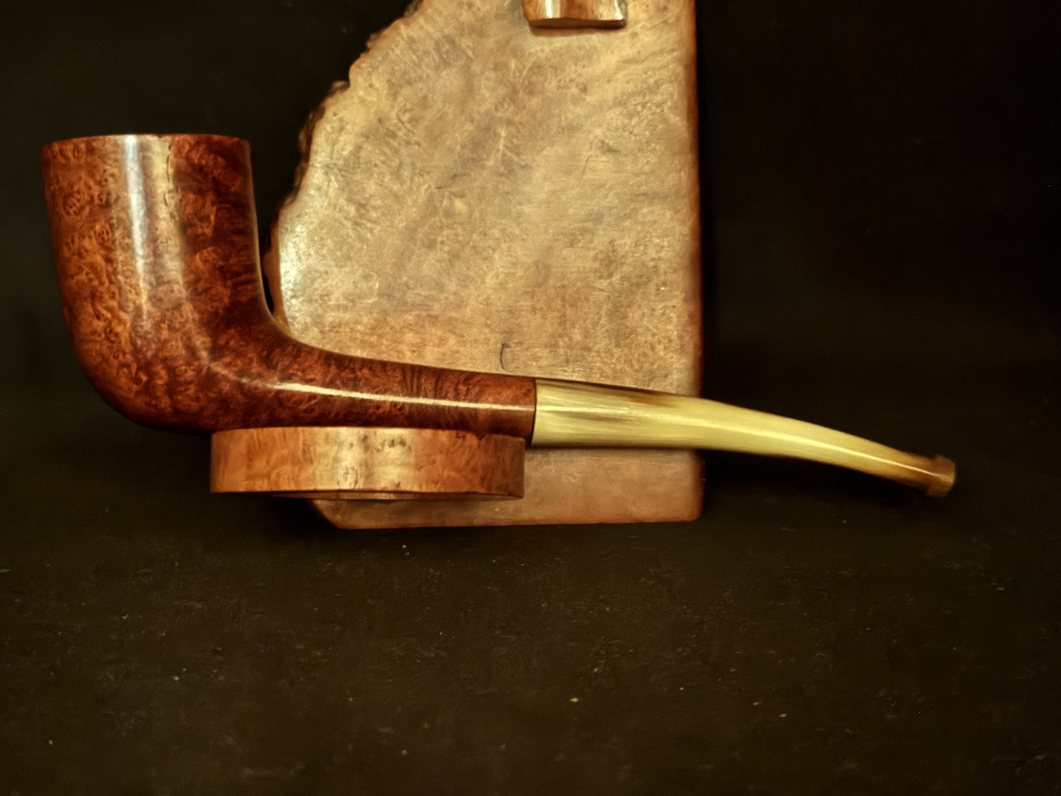 Steel's (2062) Pat no 8304 Smooth Straight Zulu Briar Pipe, Fishtail Stem, No Filter, Estate 4