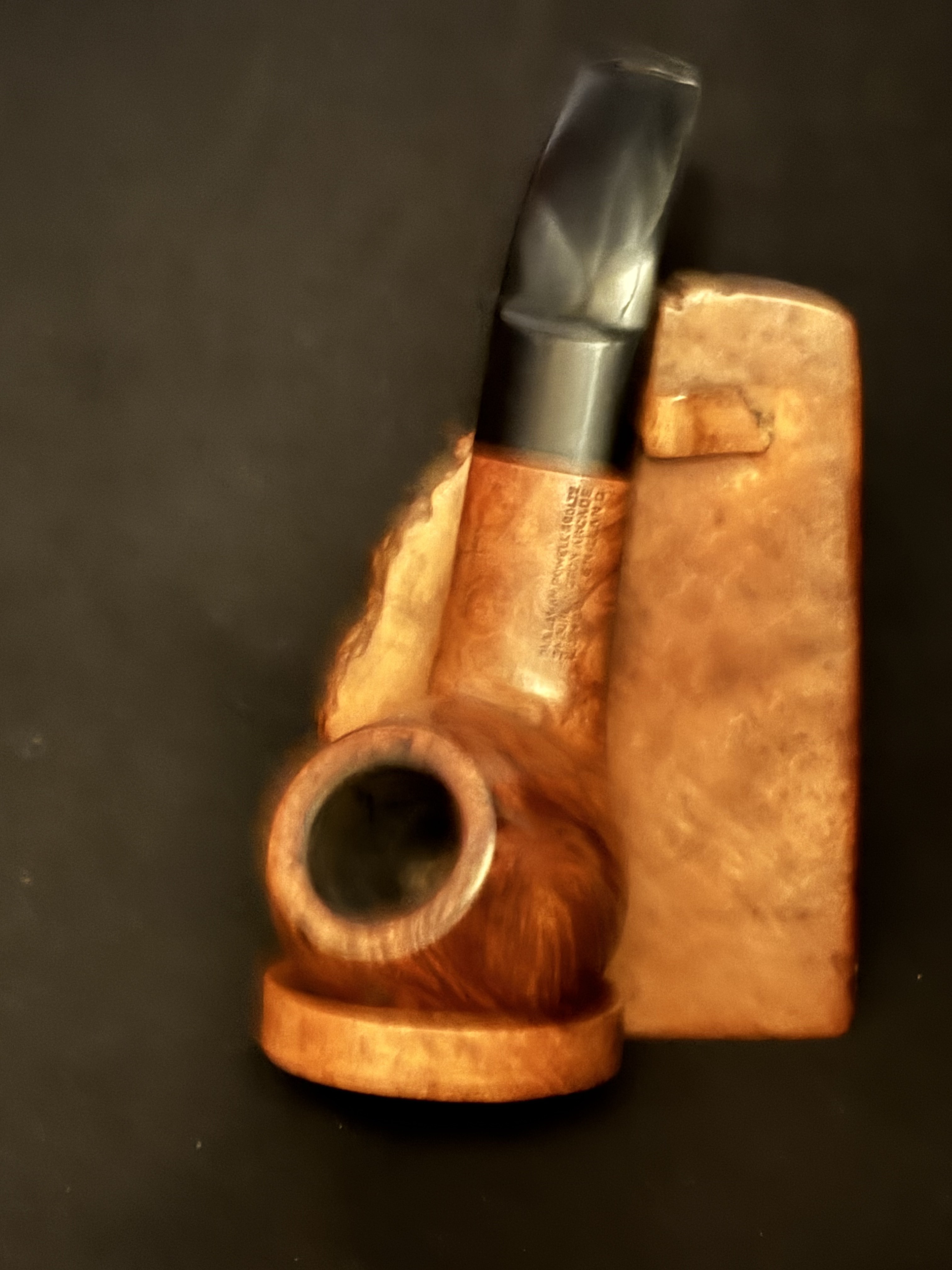 Sullivan Powell & Co Ltd Bent Apple Smooth Briar Estate Pipe, London
