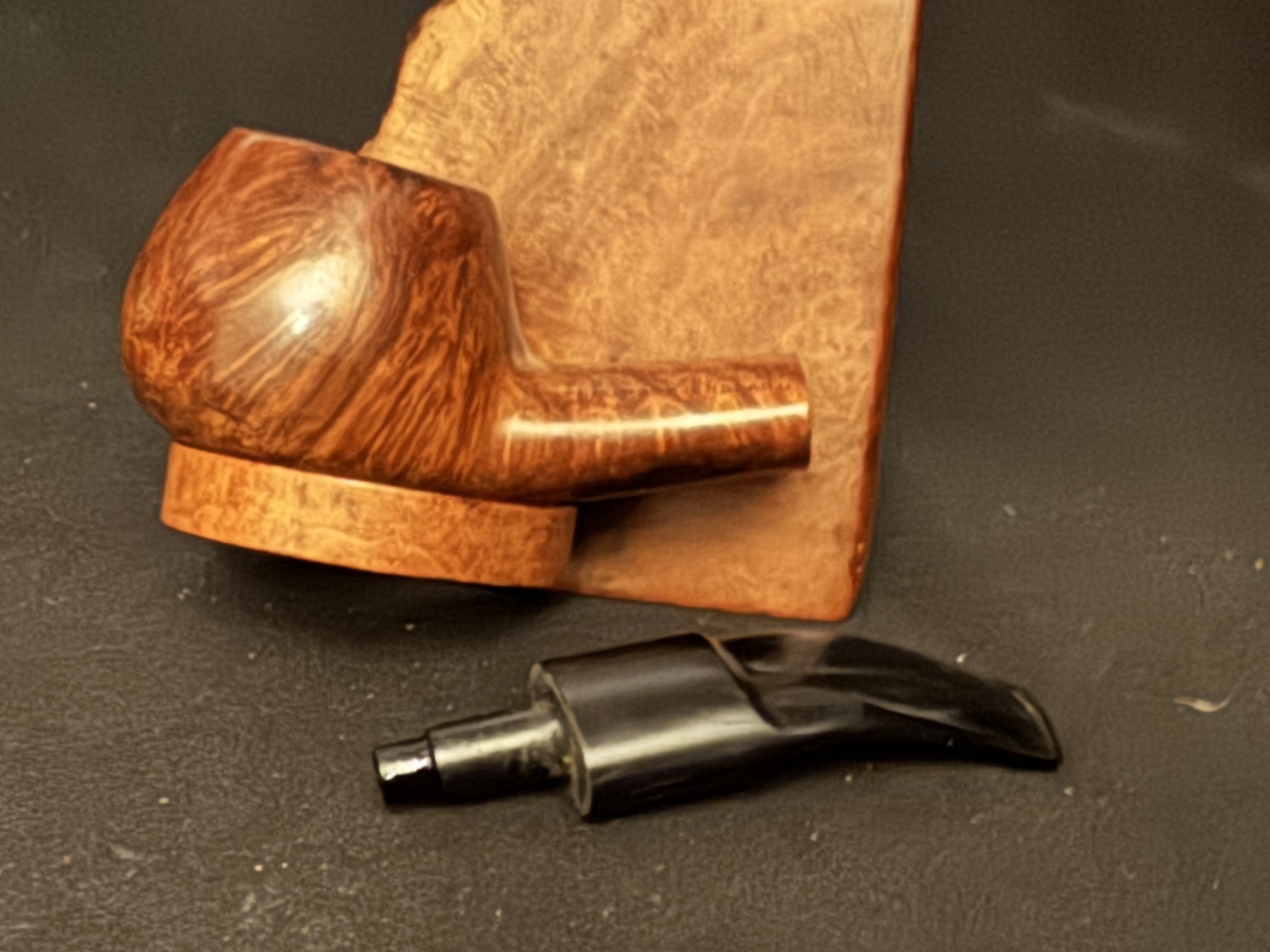 Sullivan Powell & Co Ltd Bent Apple Smooth Briar Estate Pipe, London 10