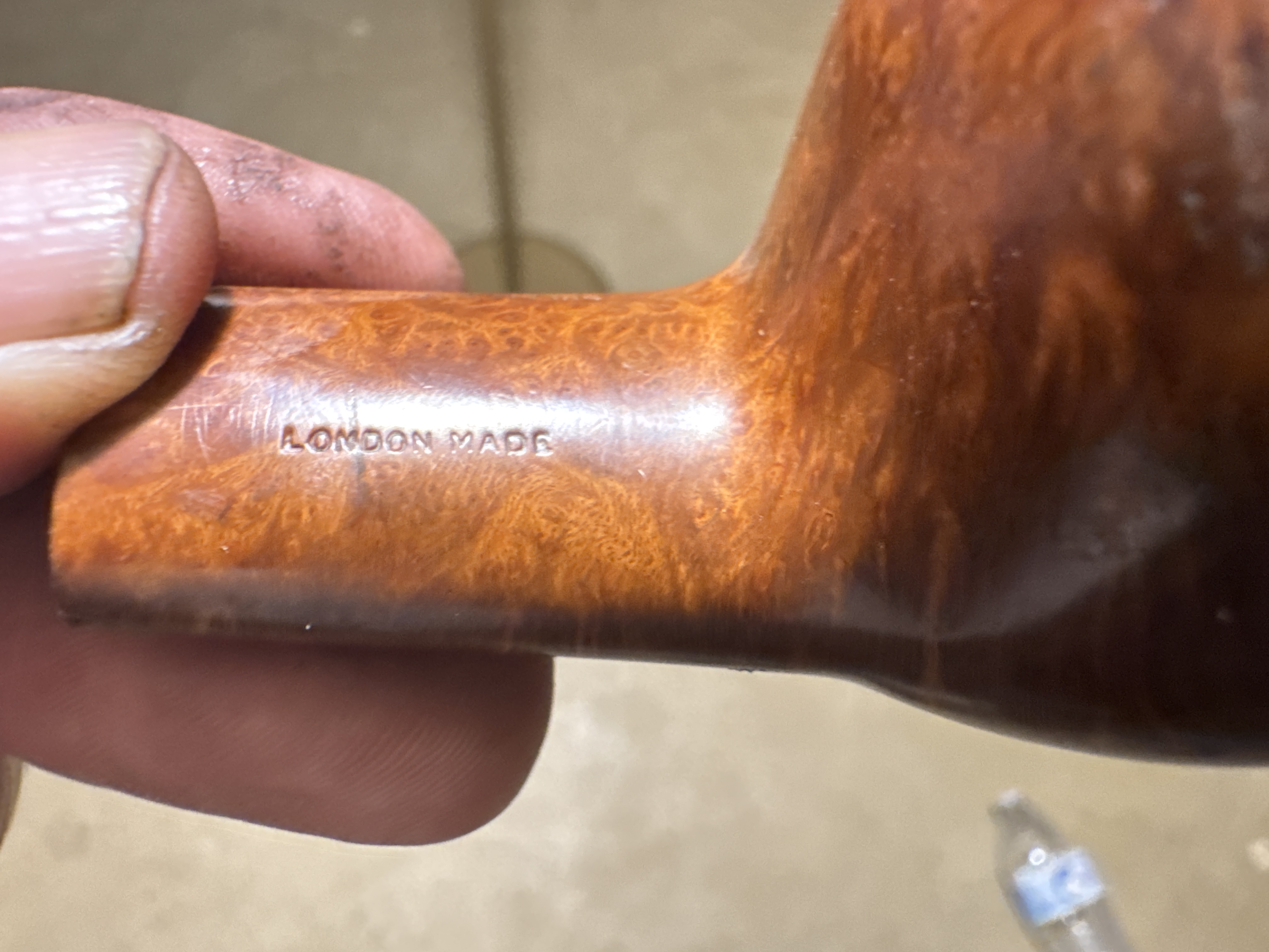 Sullivan Powell & Co Ltd Bent Apple Smooth Briar Estate Pipe, London 9