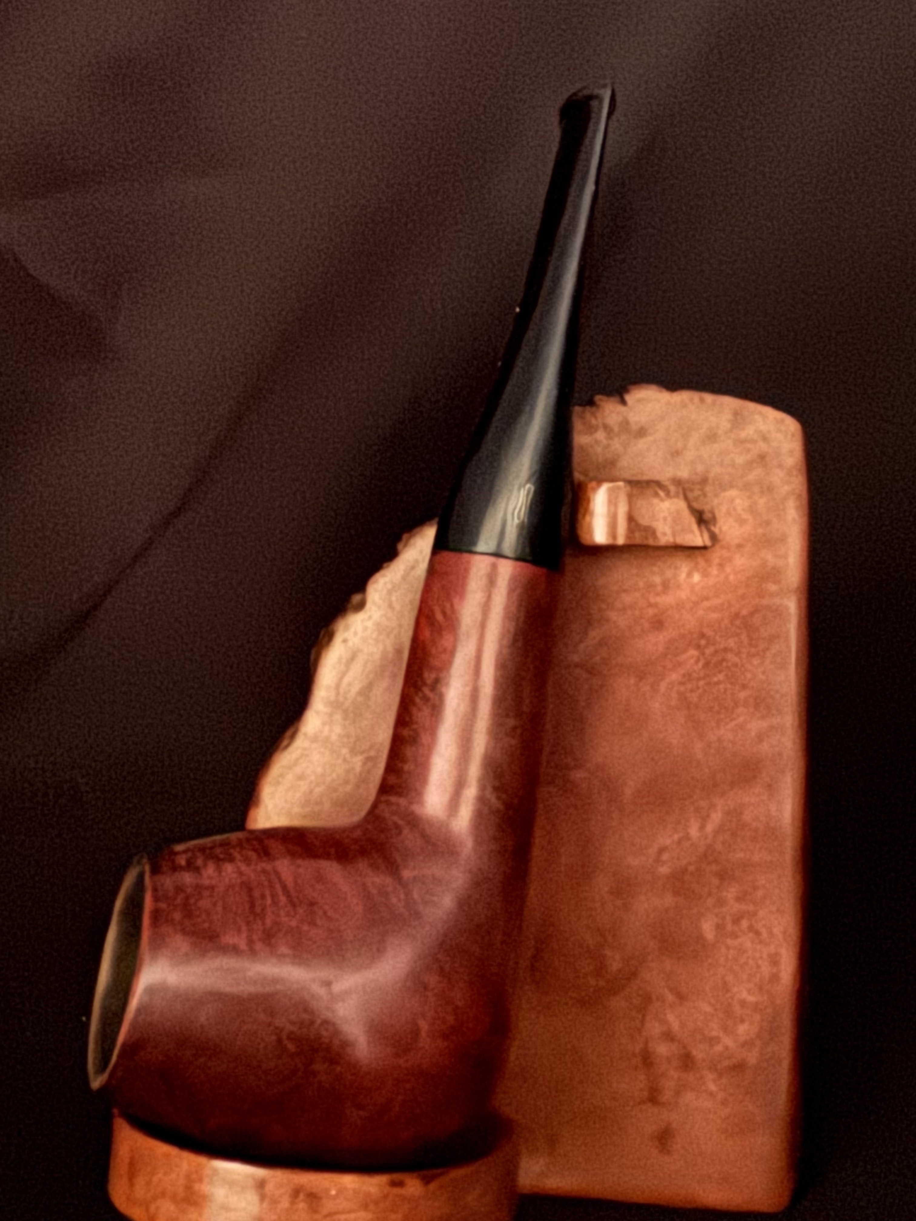 Svendborg Bark 34 Danish Hand Made Smooth Straight Brandy Pipe, 9mm Filter, Fishtail 2