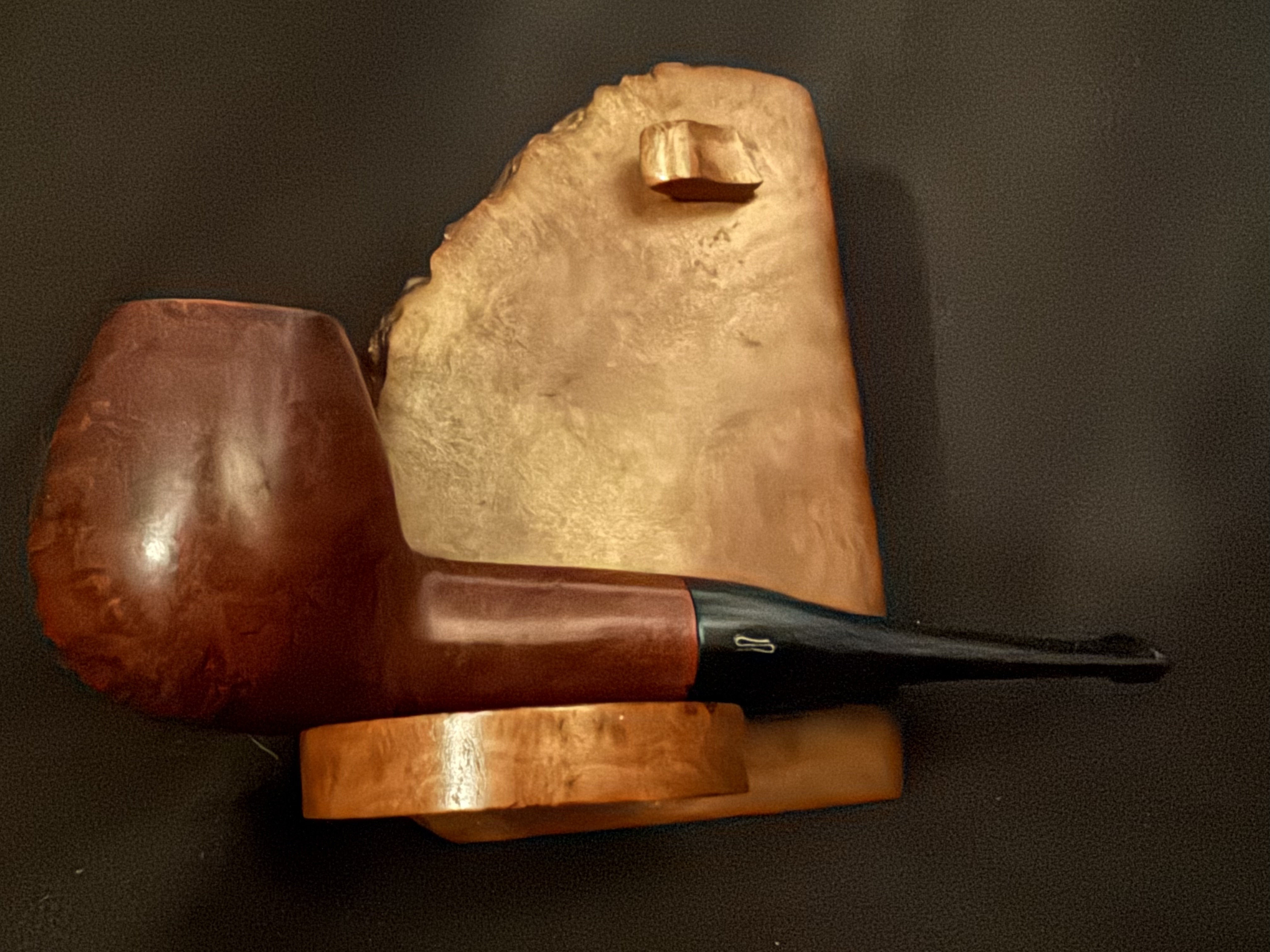 Svendborg Bark 34 Danish Hand Made Smooth Straight Brandy Pipe, 9mm Filter, Fishtail 6