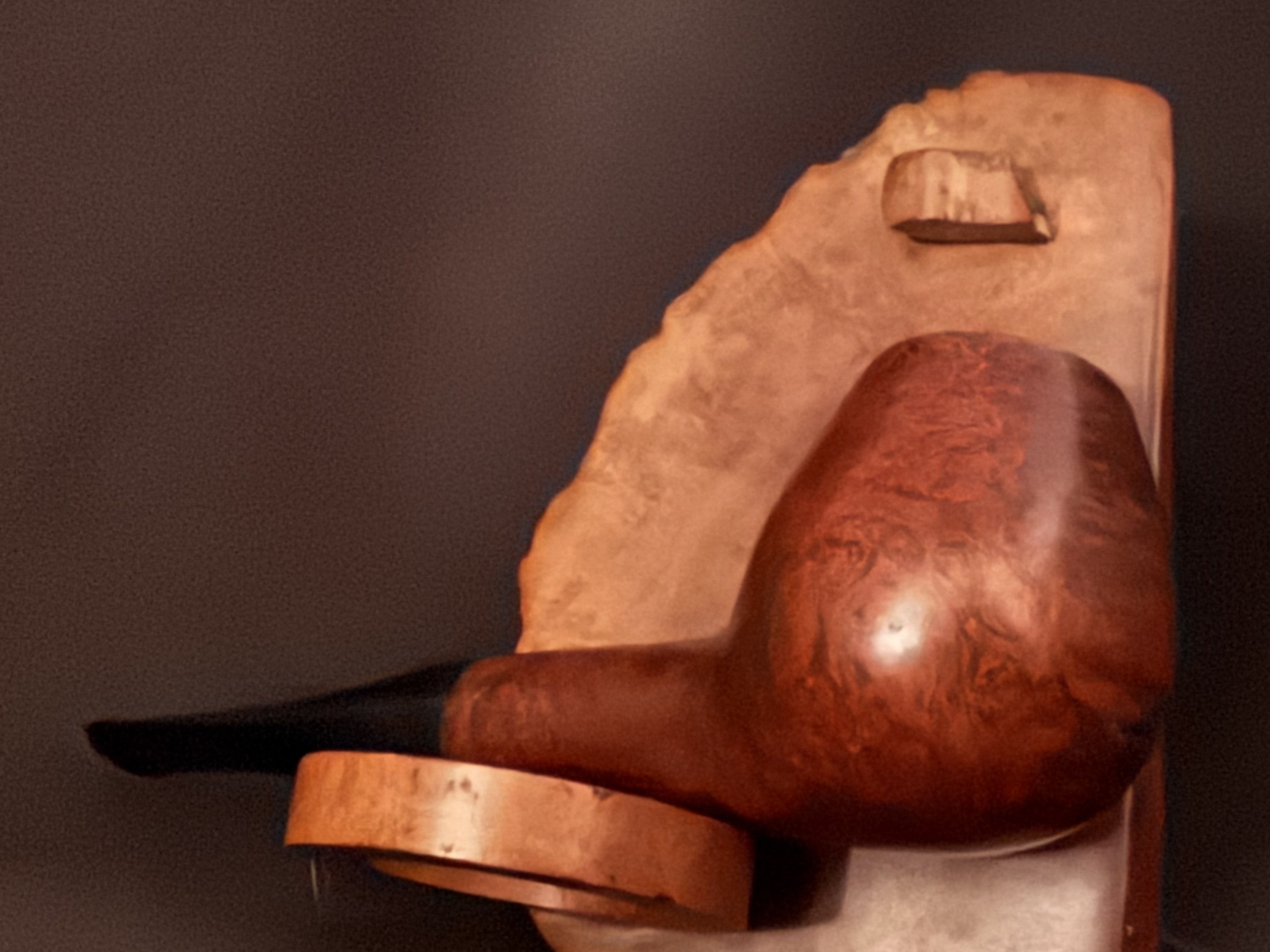 Svendborg Bark 34 Danish Hand Made Smooth Straight Brandy Pipe, 9mm Filter, Fishtail 10