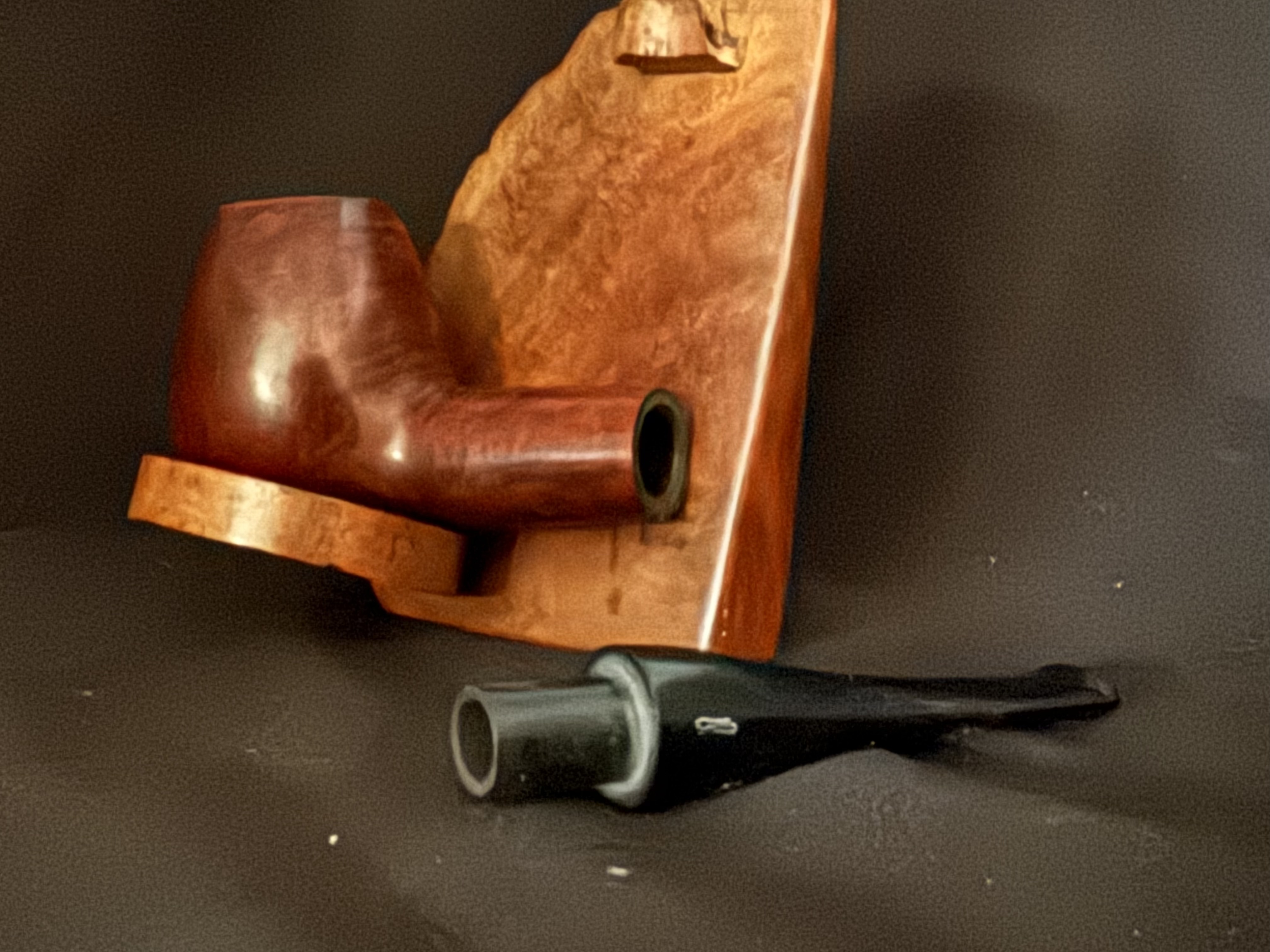Svendborg Bark 34 Danish Hand Made Smooth Straight Brandy Pipe, 9mm Filter, Fishtail 13