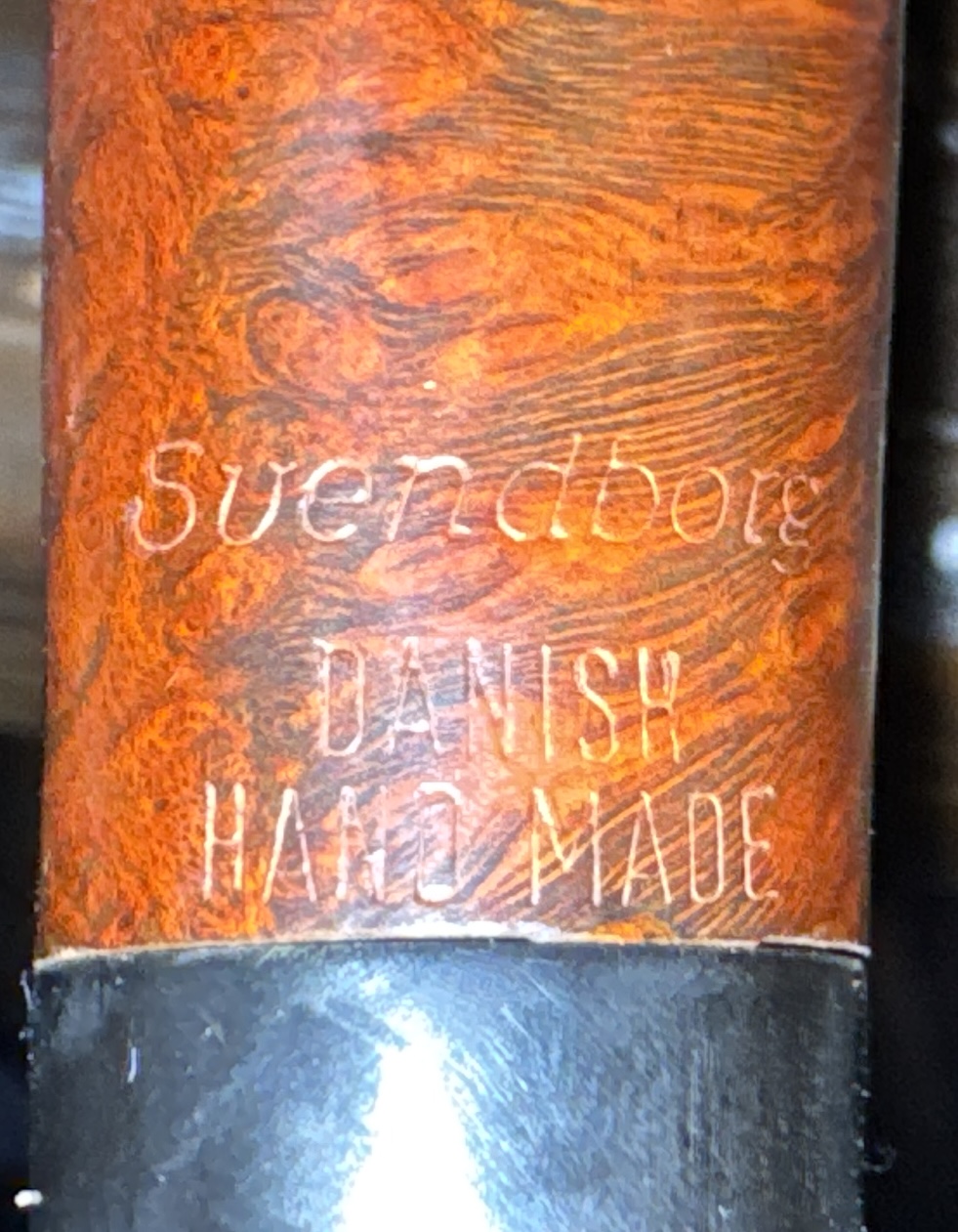 Svendborg Bark 34 Danish Hand Made Smooth Straight Brandy Pipe, 9mm Filter, Fishtail 14