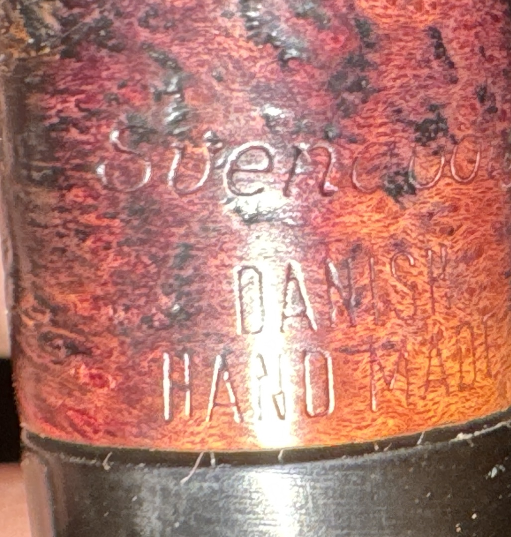 Svendborg Bark 308 Sandblast Bent Brandy Pipe, Danish Hand Made, with Sleeve 11