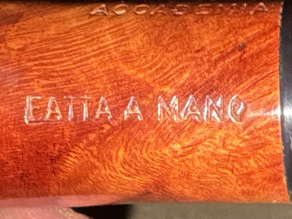 Talamona Accademia Smooth Rustic Straight Billiard Pipe, Italy, 9mm Filter 11