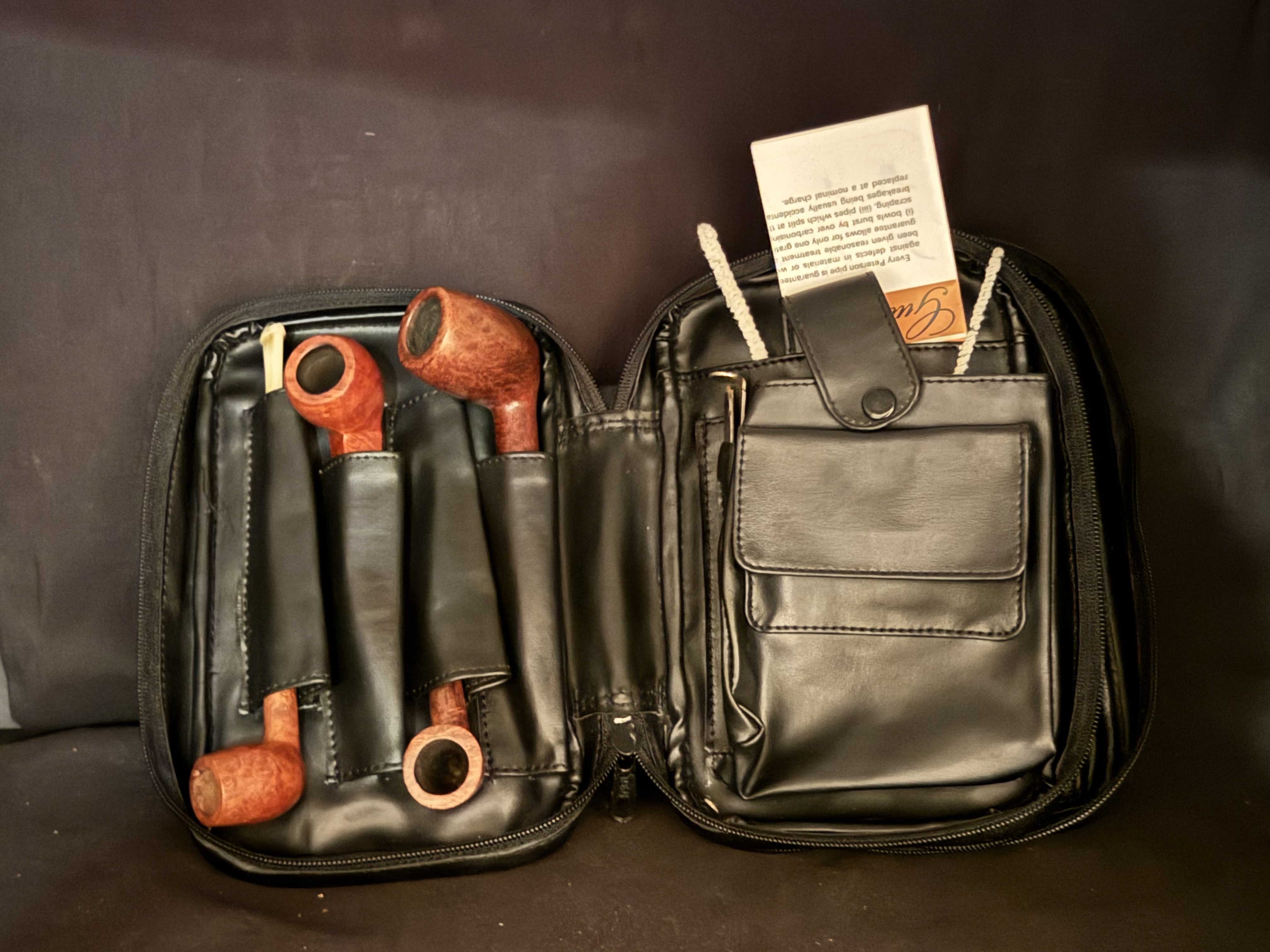 Leather 4-Pipe Accessory Case