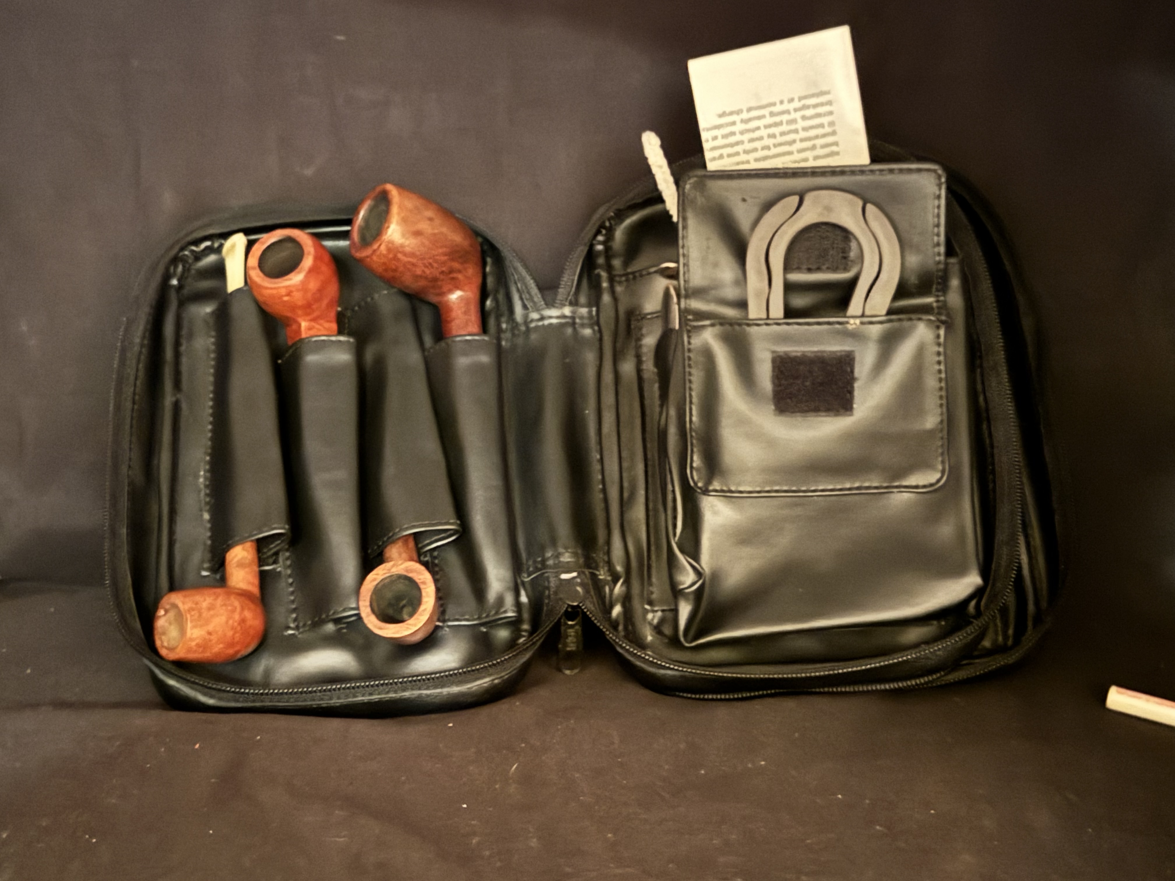 Leather 4-Pipe Accessory Case 2