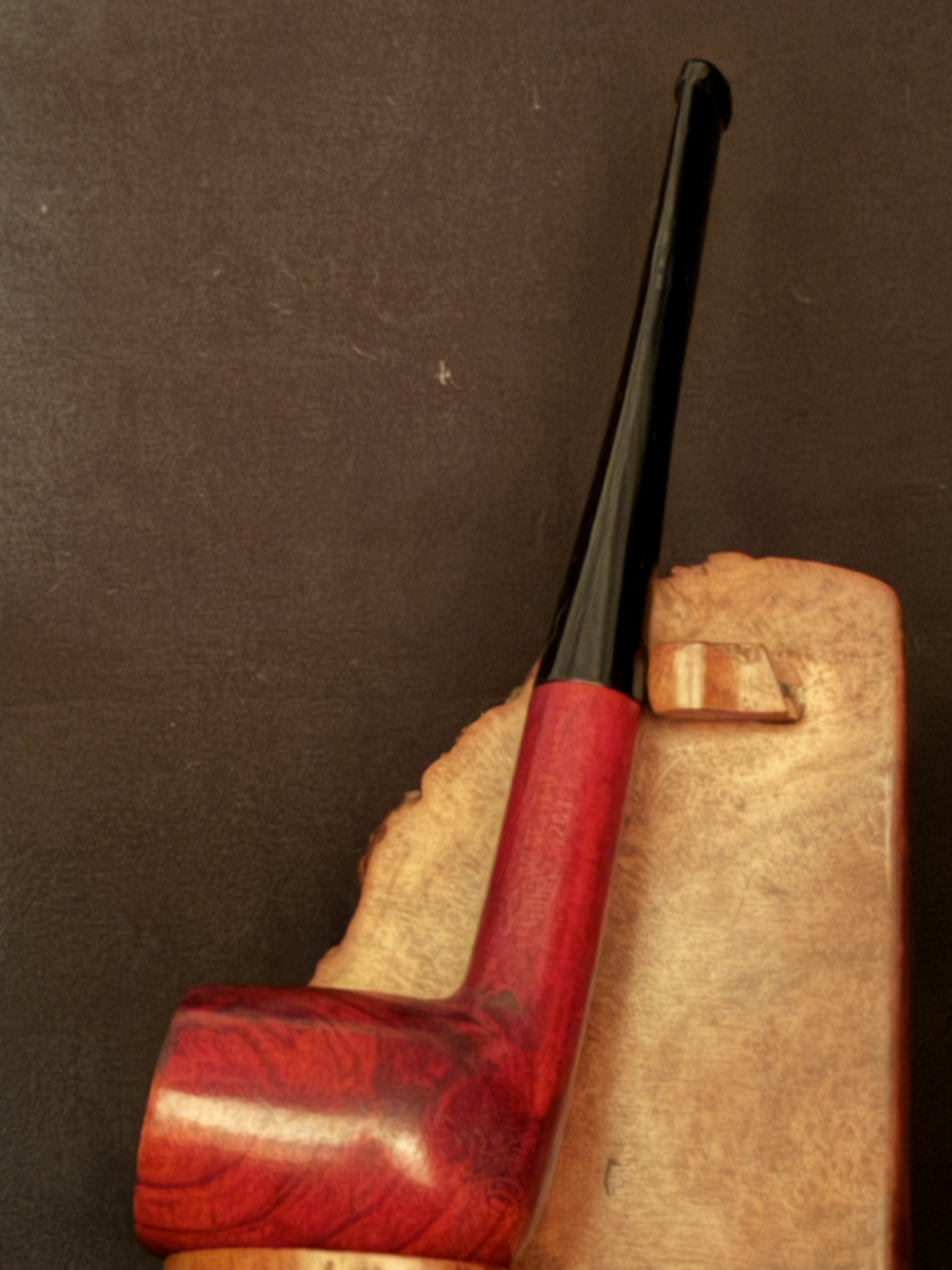 Golden Leaf 1201 Smooth Billiard Estate Pipe - New Old Stock, Unsmoked, Tapered Stem 2