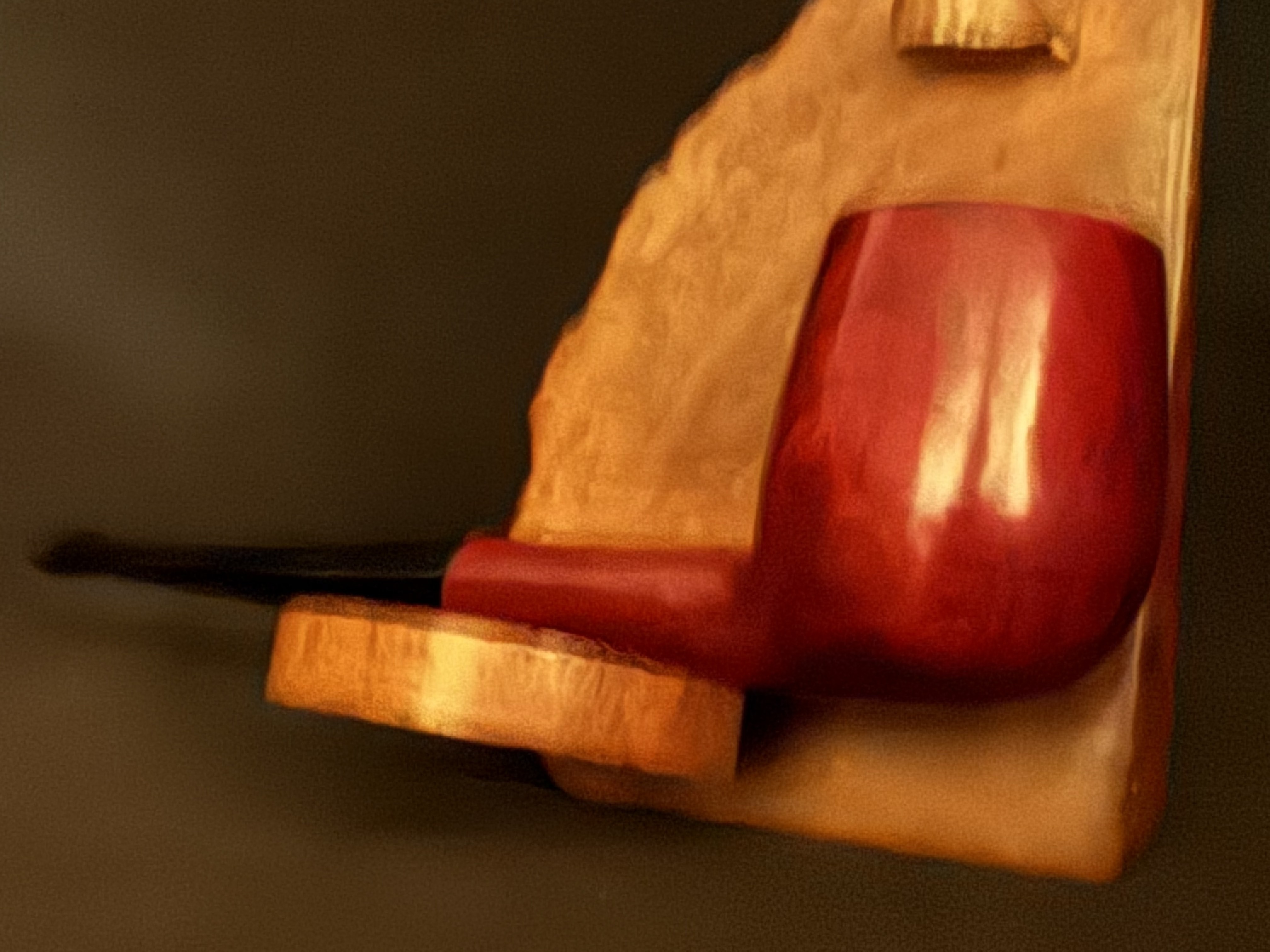Golden Leaf 1201 Smooth Billiard Estate Pipe - New Old Stock, Unsmoked, Tapered Stem 7