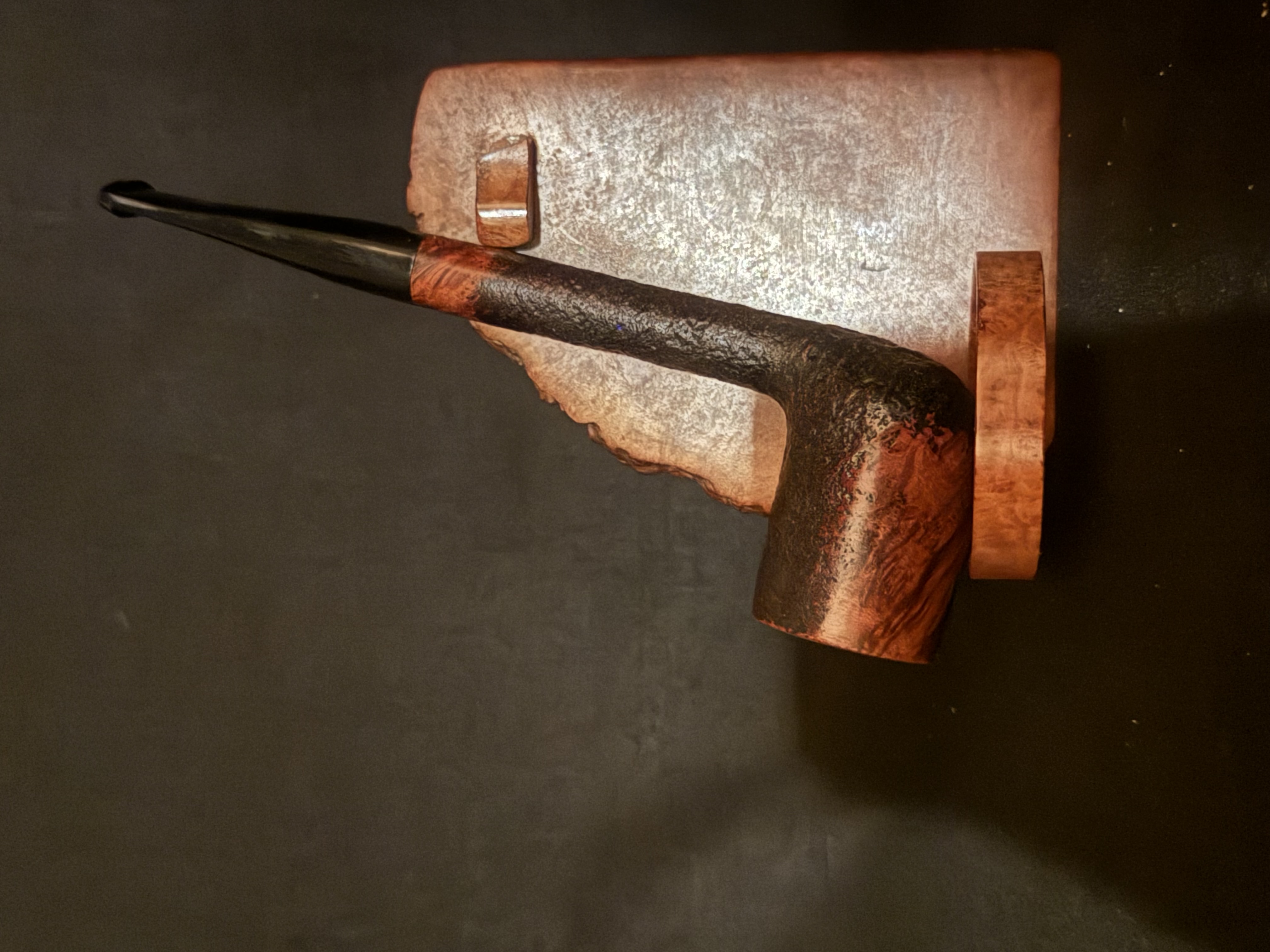 Stanwell Vario Made in Denmark 174 - Elegant Long Sandblast Straight Liverpool Estate Pipe 2