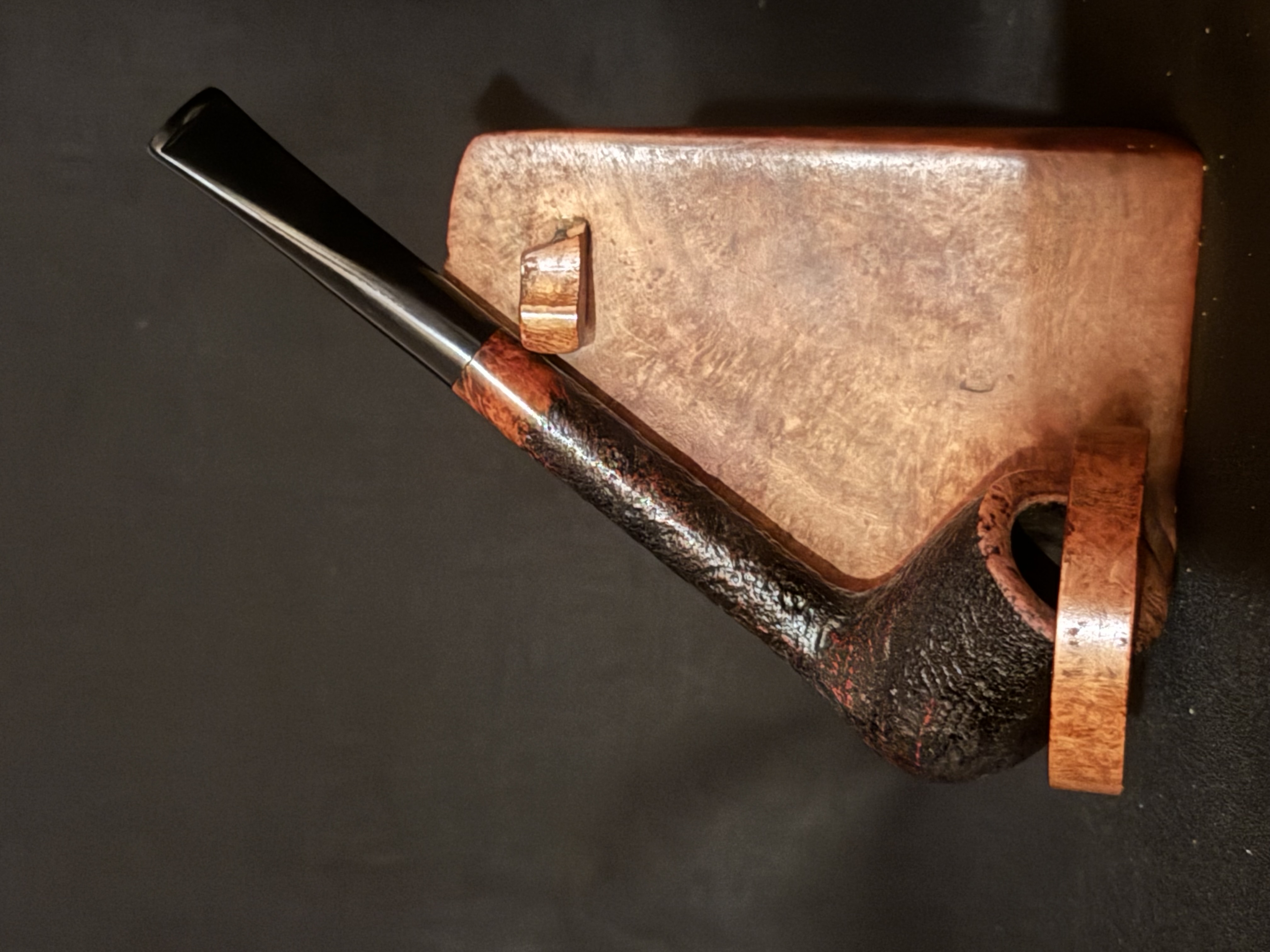 Stanwell Vario Made in Denmark 174 - Elegant Long Sandblast Straight Liverpool Estate Pipe 3