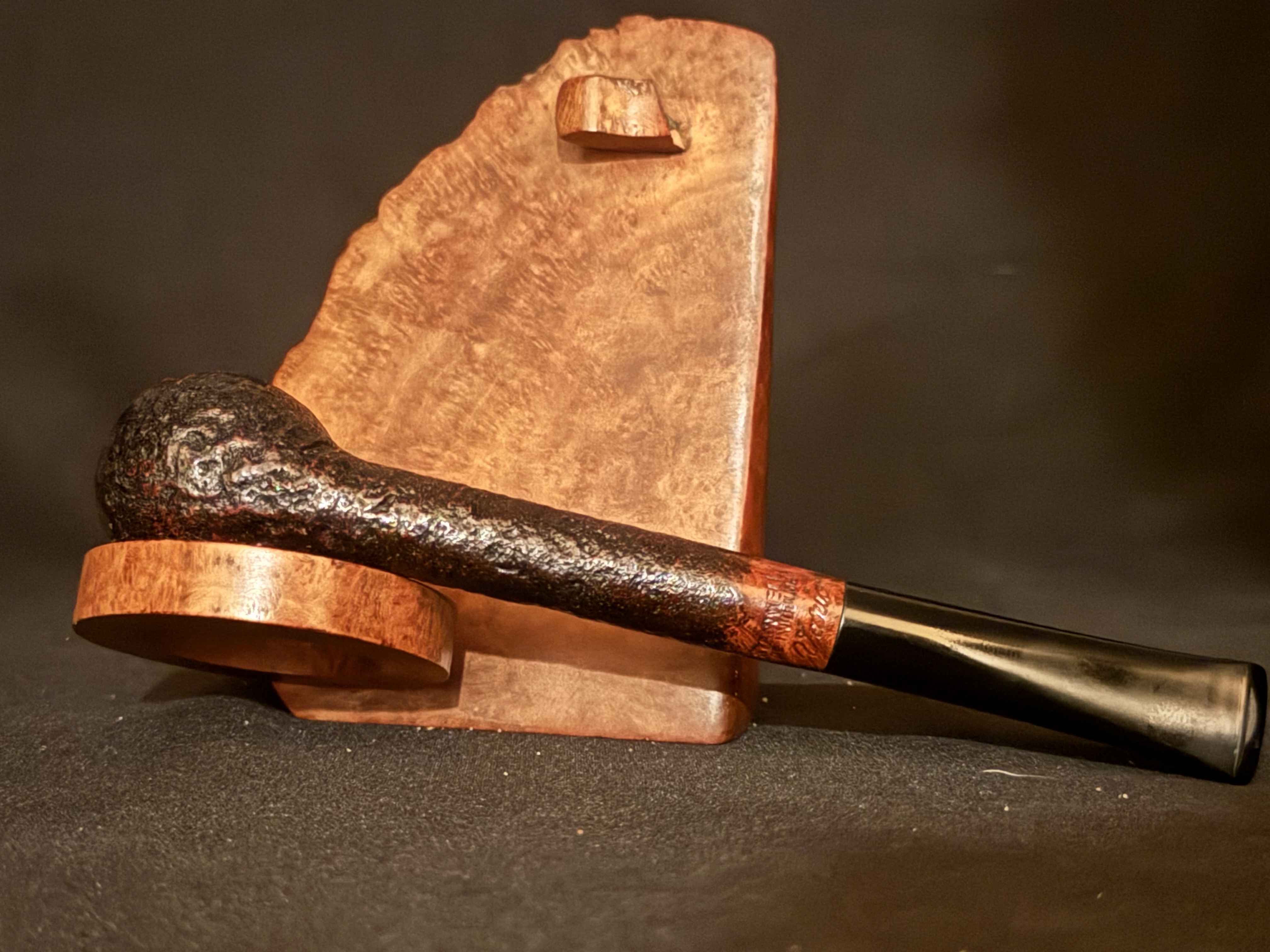 Stanwell Vario Made in Denmark 174 - Elegant Long Sandblast Straight Liverpool Estate Pipe 7