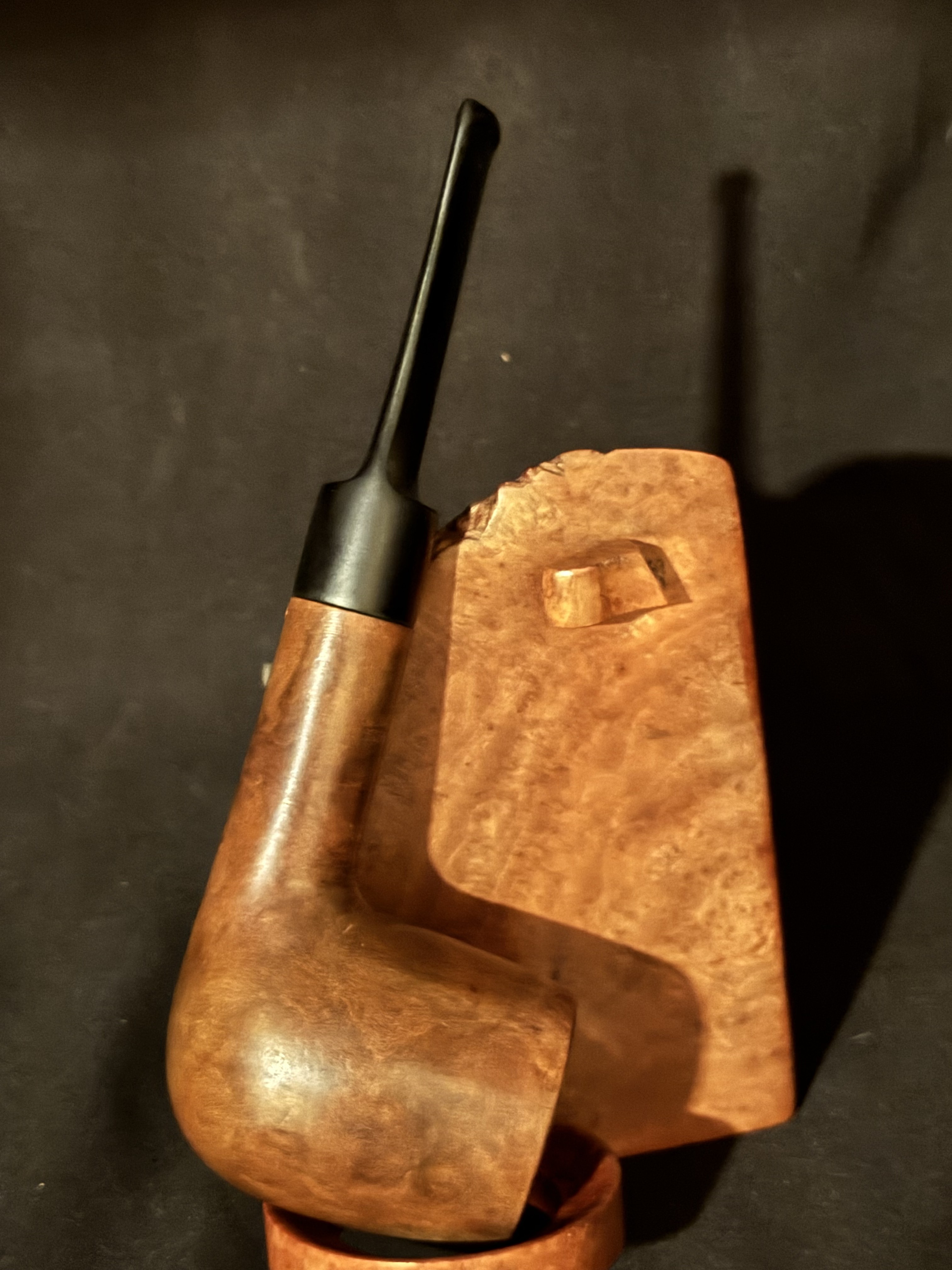 Vauen 3288 Straight Billiard Smooth Estate Pipe, Vulcanite Saddle Stem 2