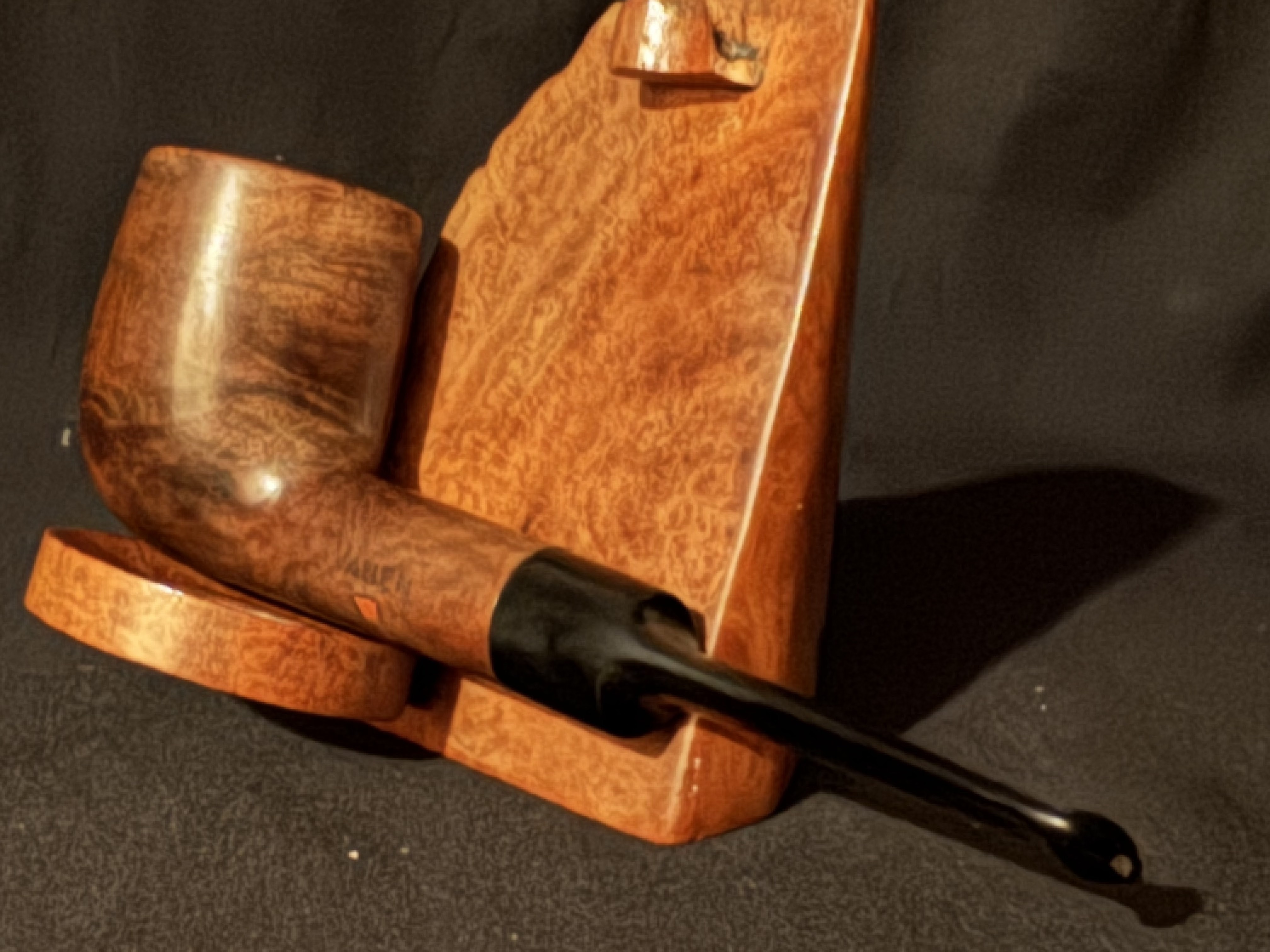 Vauen 3288 Straight Billiard Smooth Estate Pipe, Vulcanite Saddle Stem 7