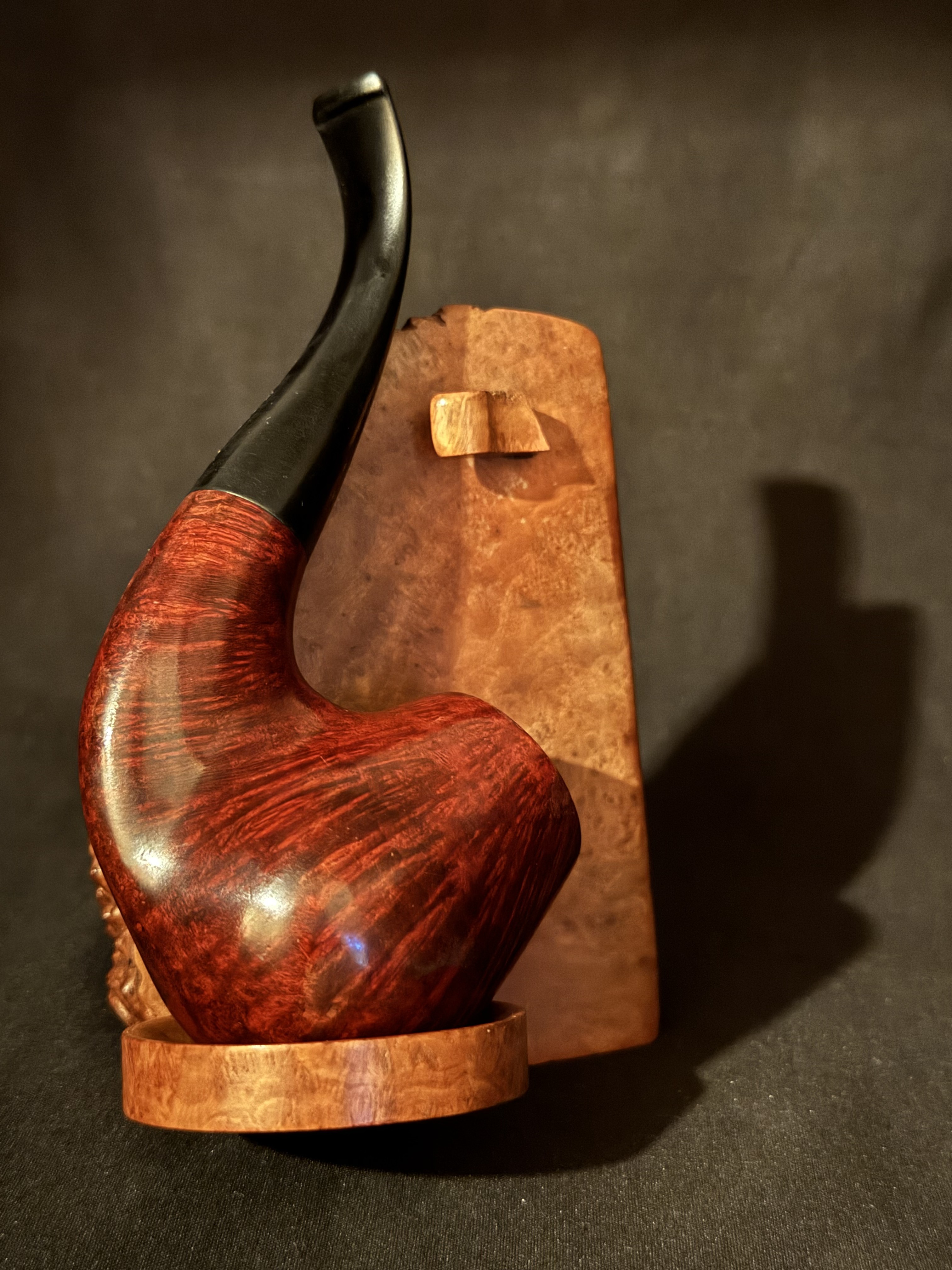 Vauen 3912 Bent Brandy Smooth Briar Estate Pipe, German, 9mm Filter 15