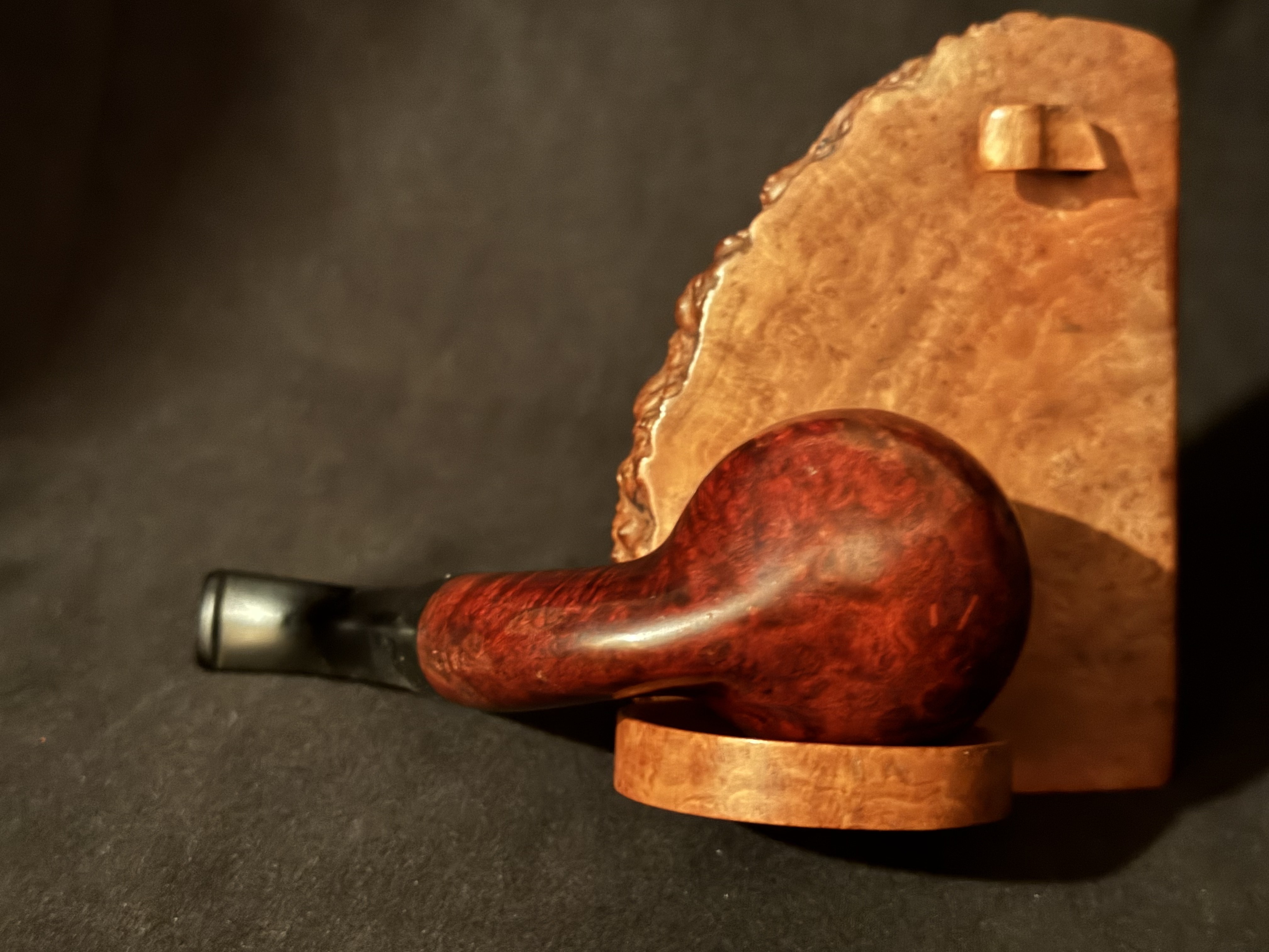 Vauen 3912 Bent Brandy Smooth Briar Estate Pipe, German, 9mm Filter 7
