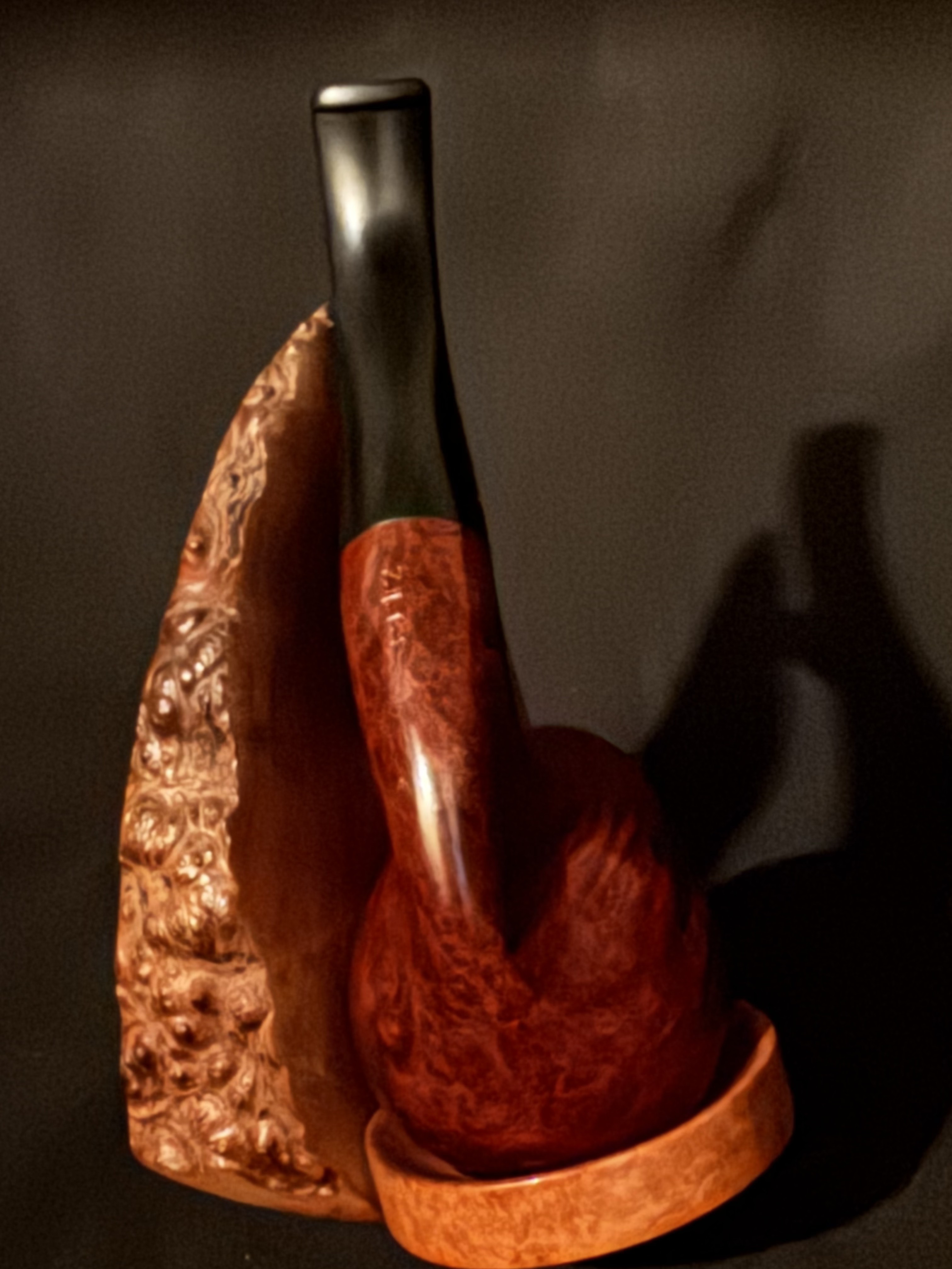 Vauen 3912 Bent Brandy Smooth Briar Estate Pipe, German, 9mm Filter 18