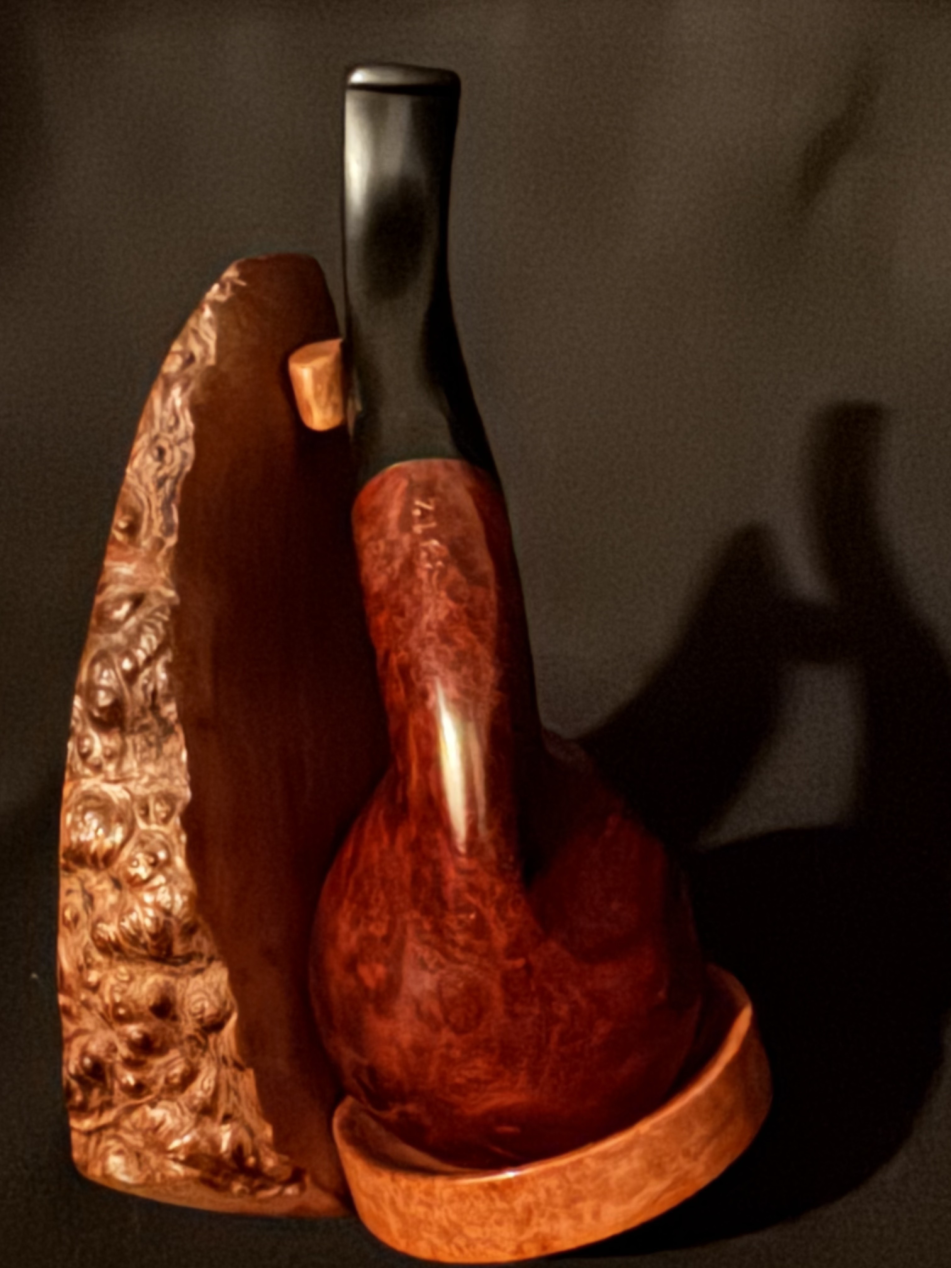 Vauen 3912 Bent Brandy Smooth Briar Estate Pipe, German, 9mm Filter 9
