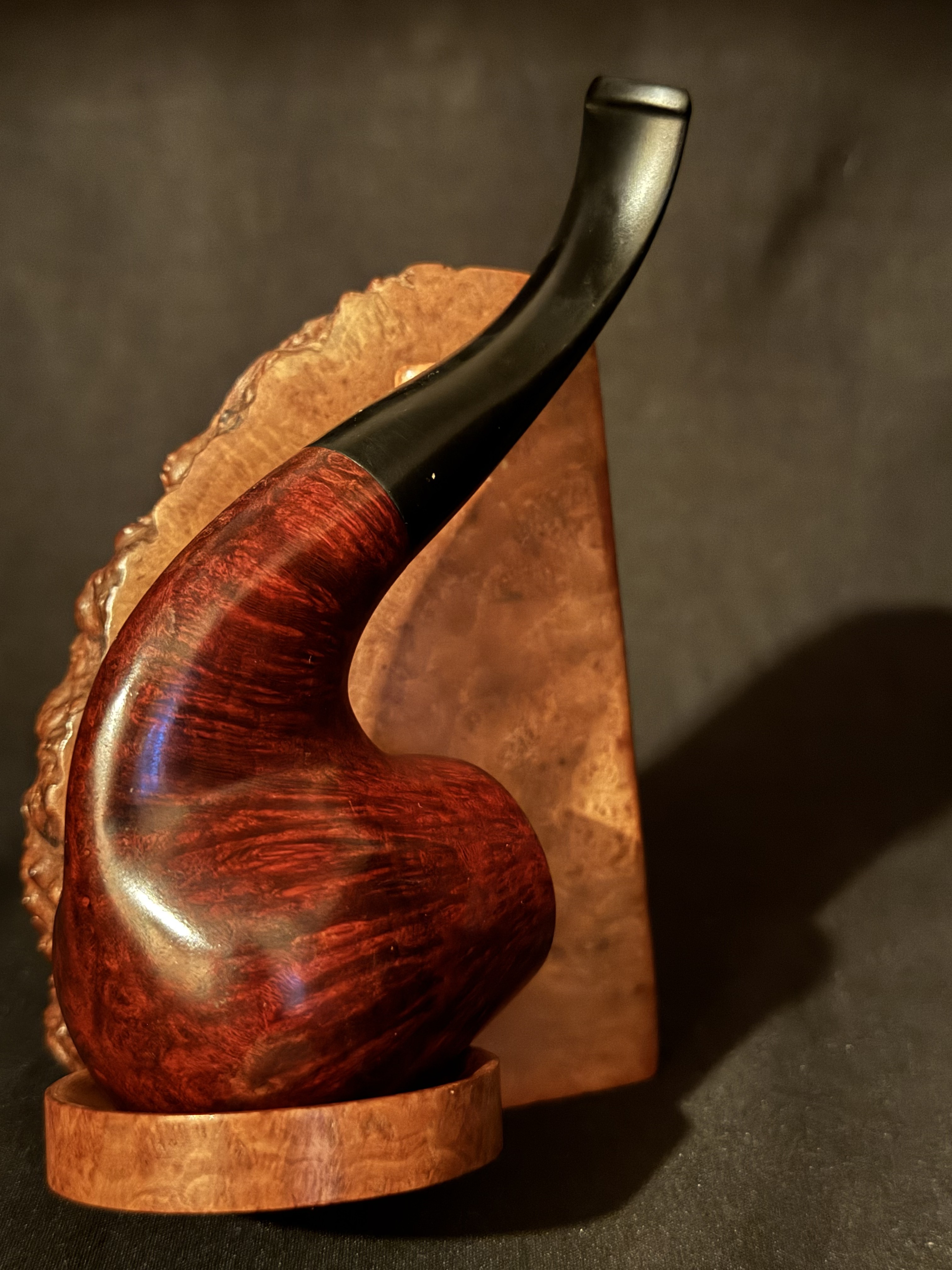 Vauen 3912 Bent Brandy Smooth Briar Estate Pipe, German, 9mm Filter 10