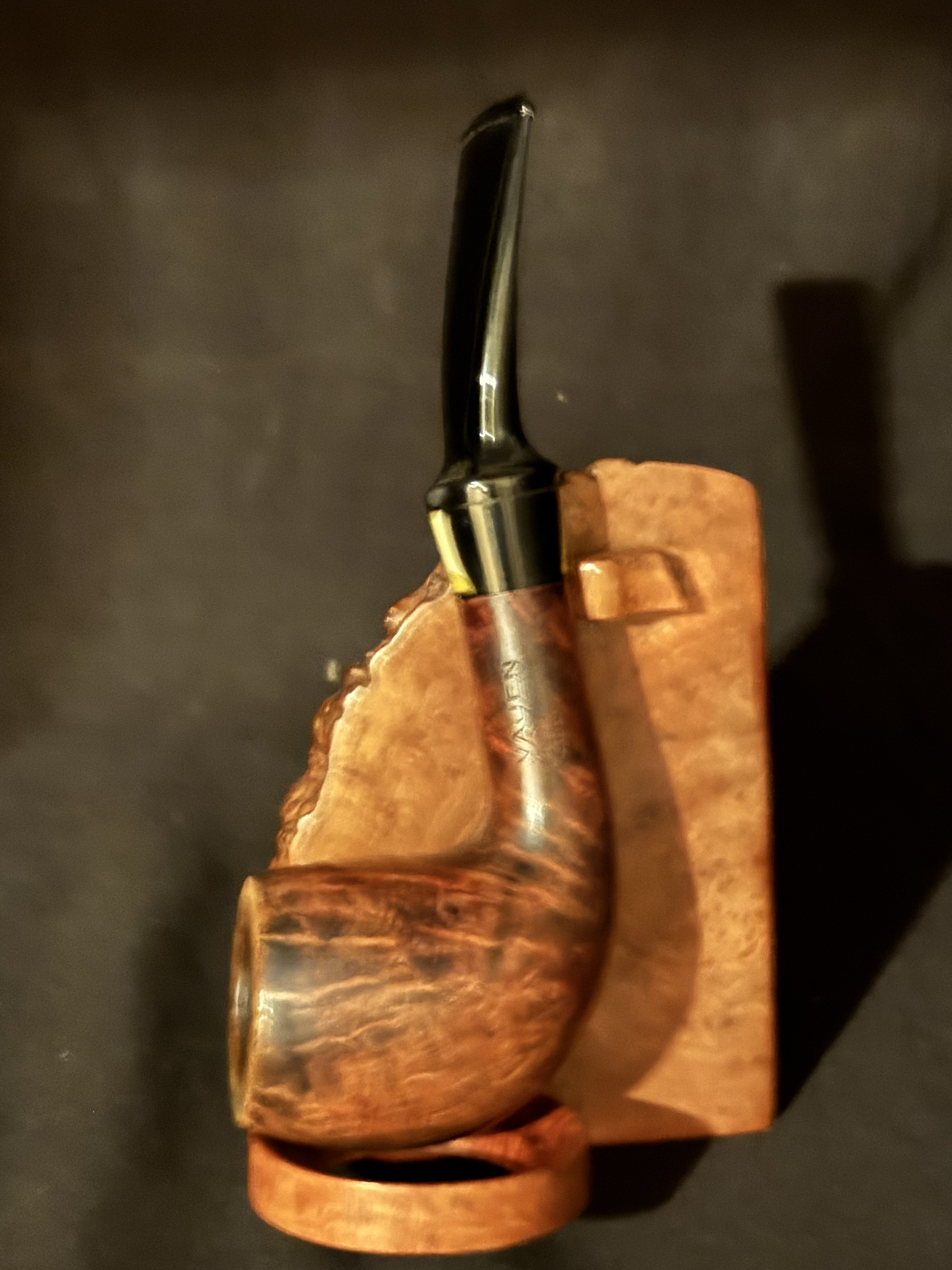 Vauen C. Barontini Smooth Bent Billiard Estate Pipe, German Briar 2