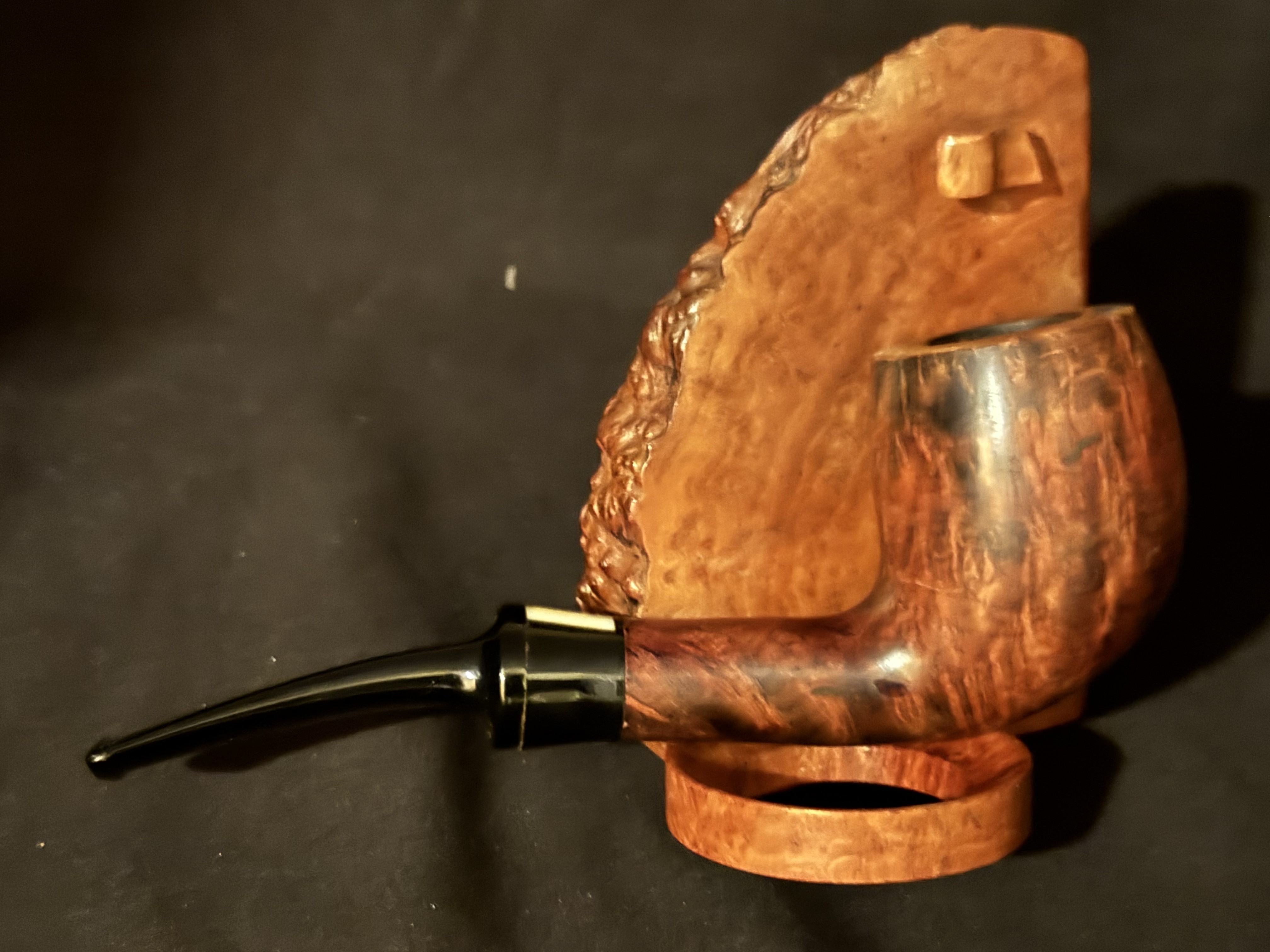 Vauen C. Barontini Smooth Bent Billiard Estate Pipe, German Briar 4