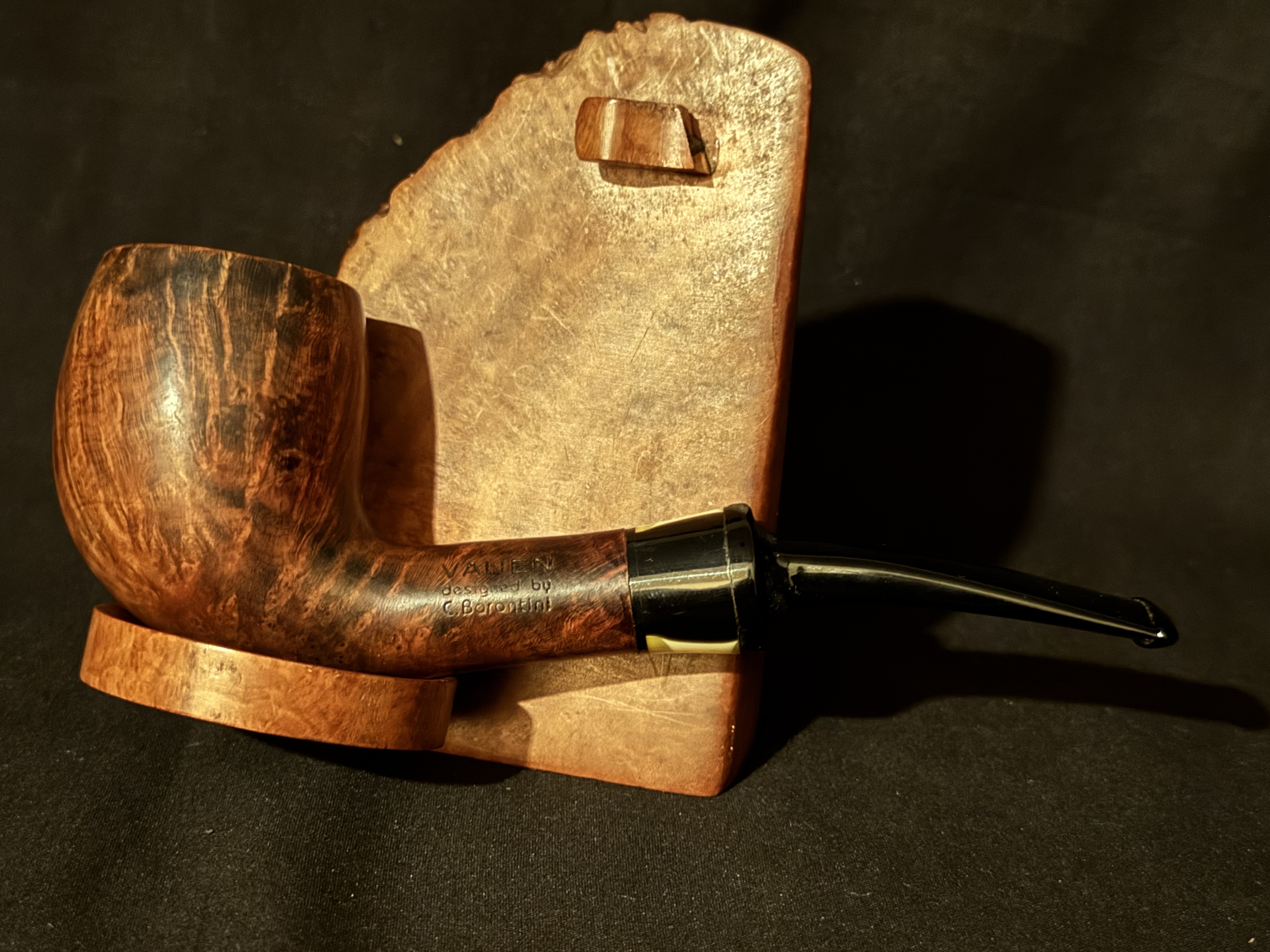 Vauen C. Barontini Smooth Bent Billiard Estate Pipe, German Briar 3