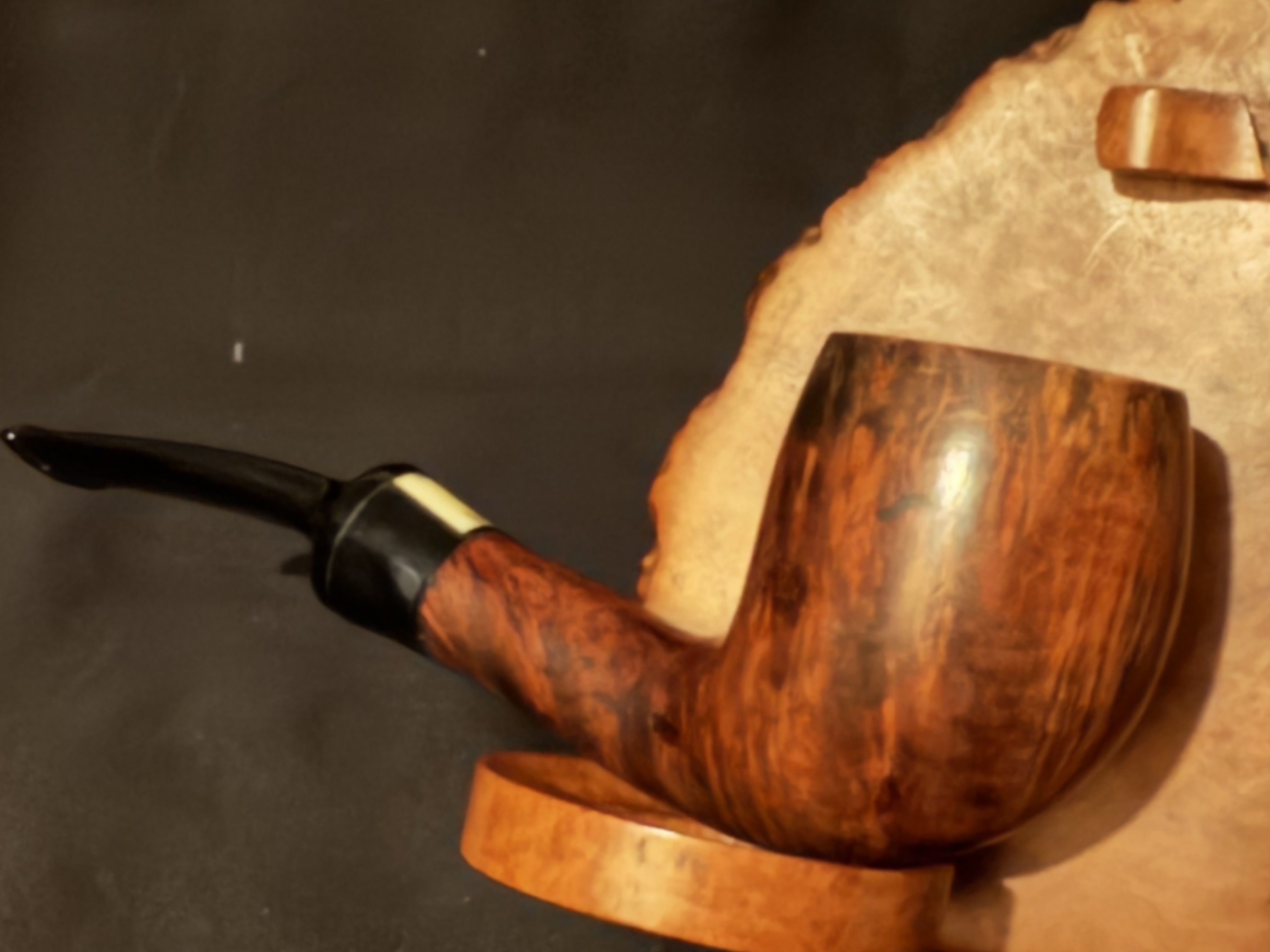 Vauen C. Barontini Smooth Bent Billiard Estate Pipe, German Briar 7