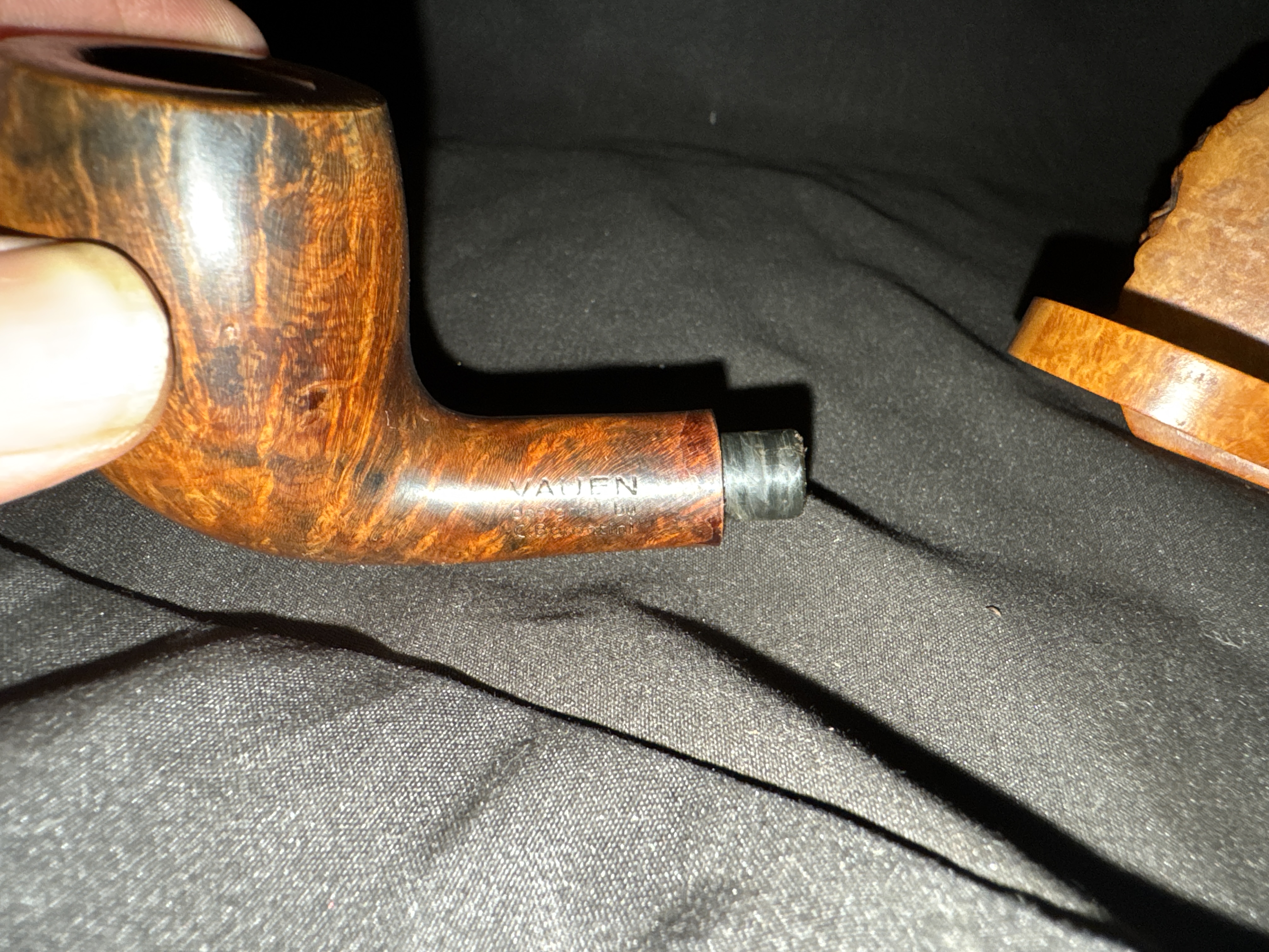 Vauen C. Barontini Smooth Bent Billiard Estate Pipe, German Briar 10