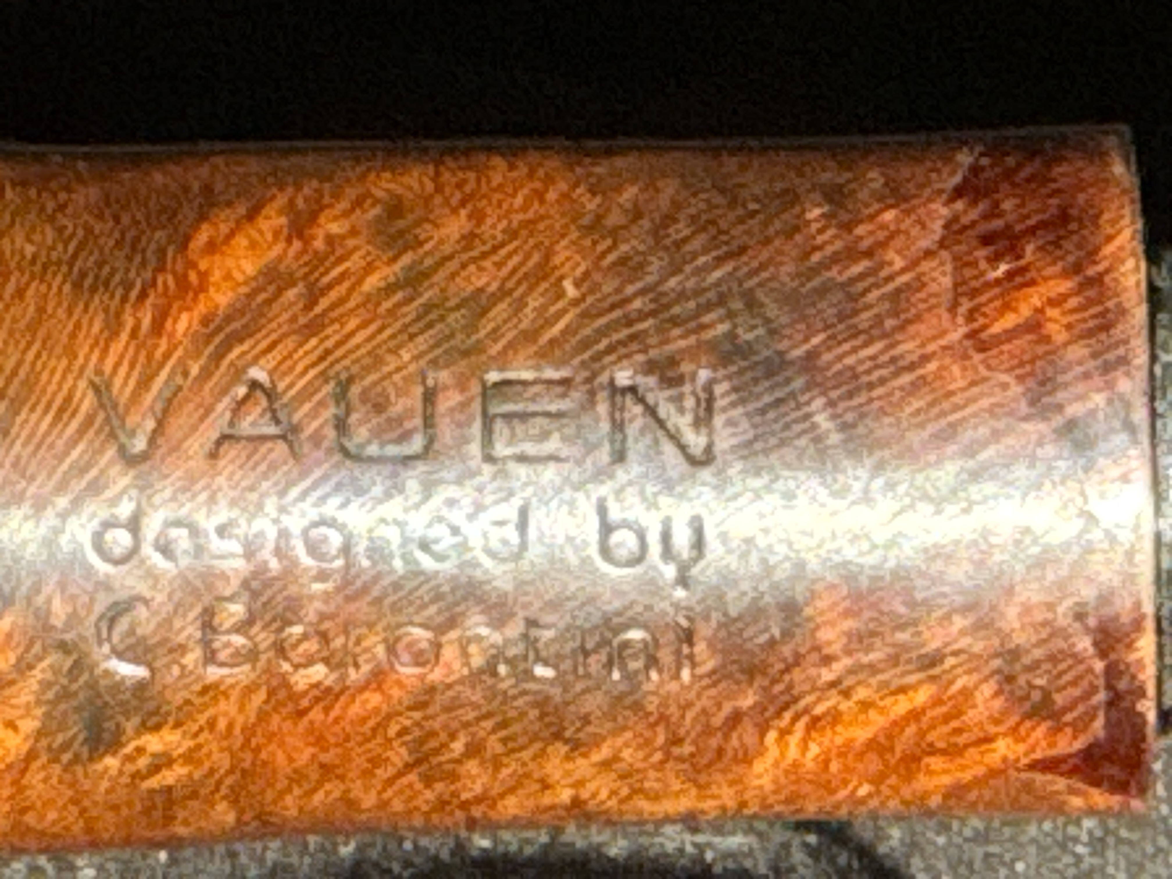 Vauen C. Barontini Smooth Bent Billiard Estate Pipe, German Briar 11
