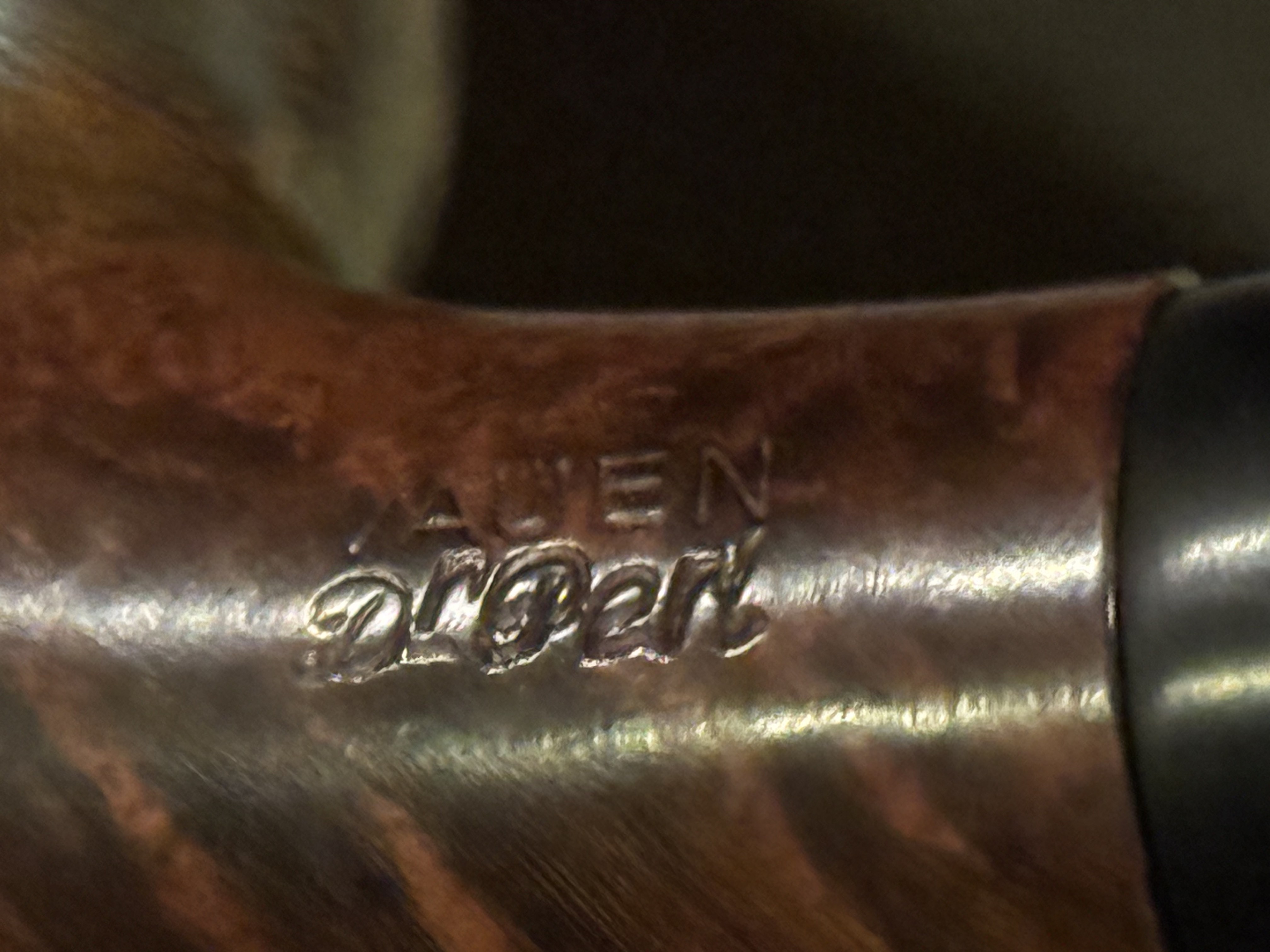 Vauen Dr. Perl 3077 Smooth Bent Tomato Estate Pipe, Saddle Stem 12