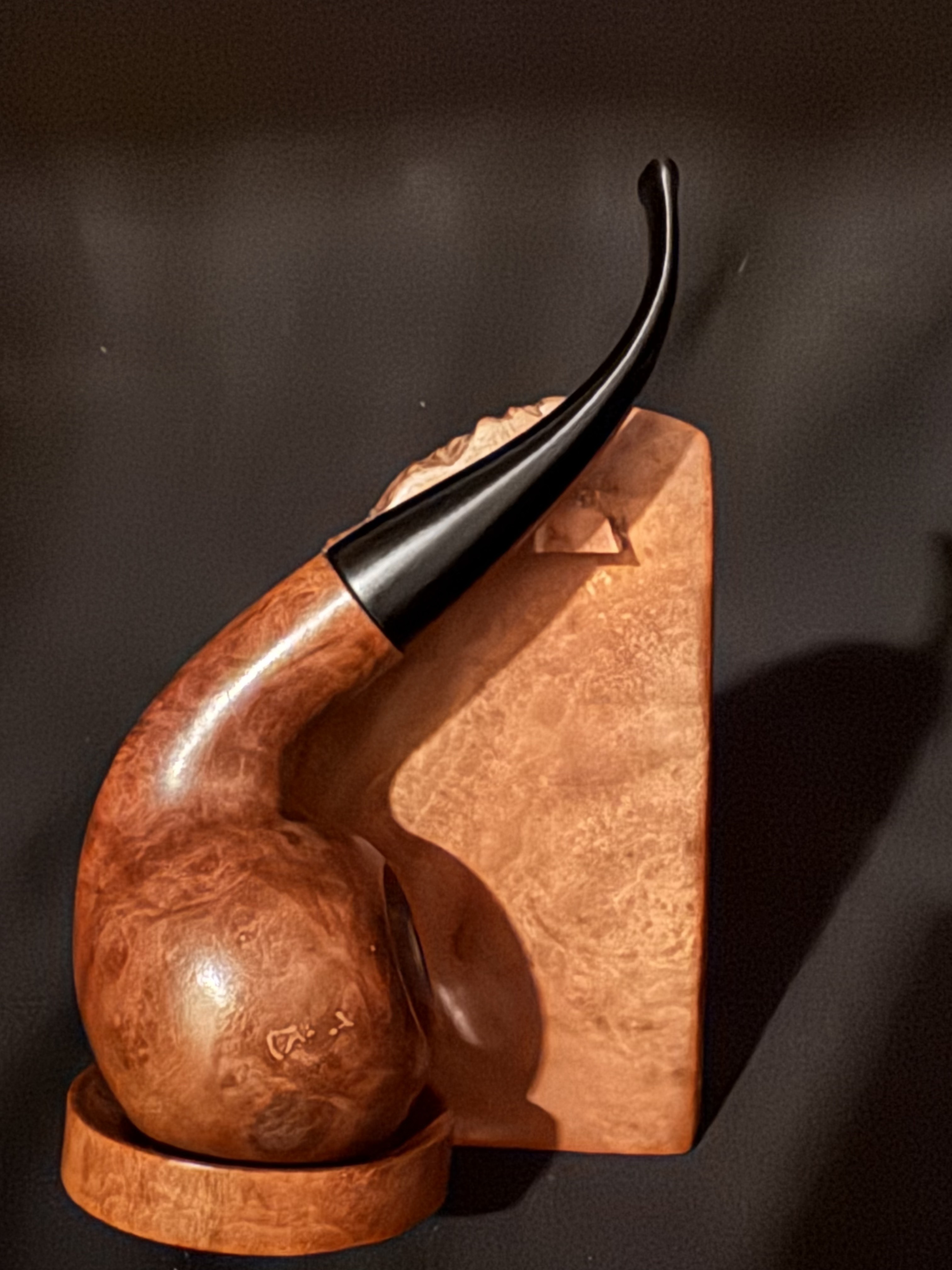 Vauen Dr. Perl 3083 Smooth Full Bent Apple Estate Pipe, Vulcanite Stem 2
