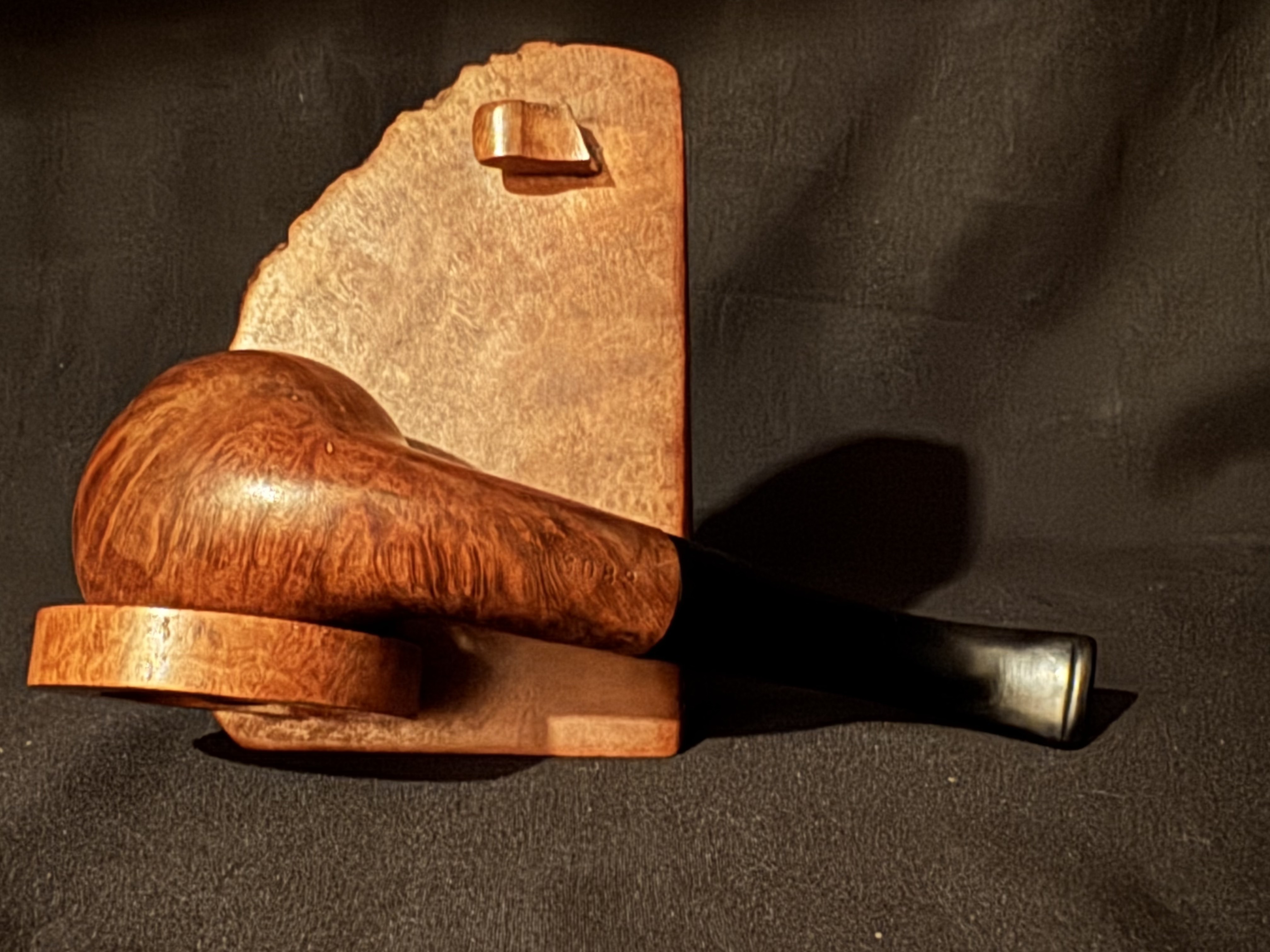 Vauen Dr. Perl 3083 Smooth Full Bent Apple Estate Pipe, Vulcanite Stem 6