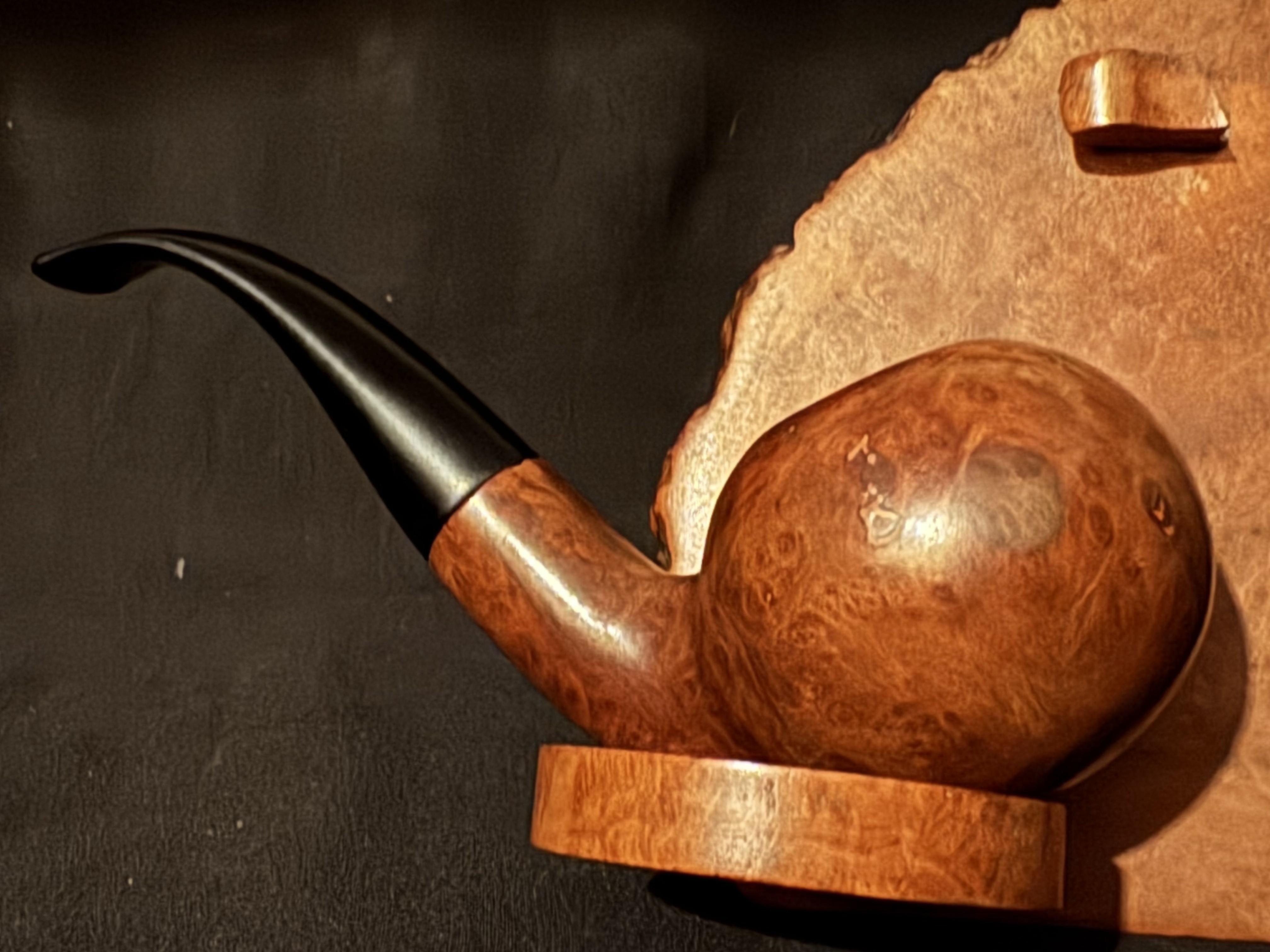 Vauen Dr. Perl 3083 Smooth Full Bent Apple Estate Pipe, Vulcanite Stem 10
