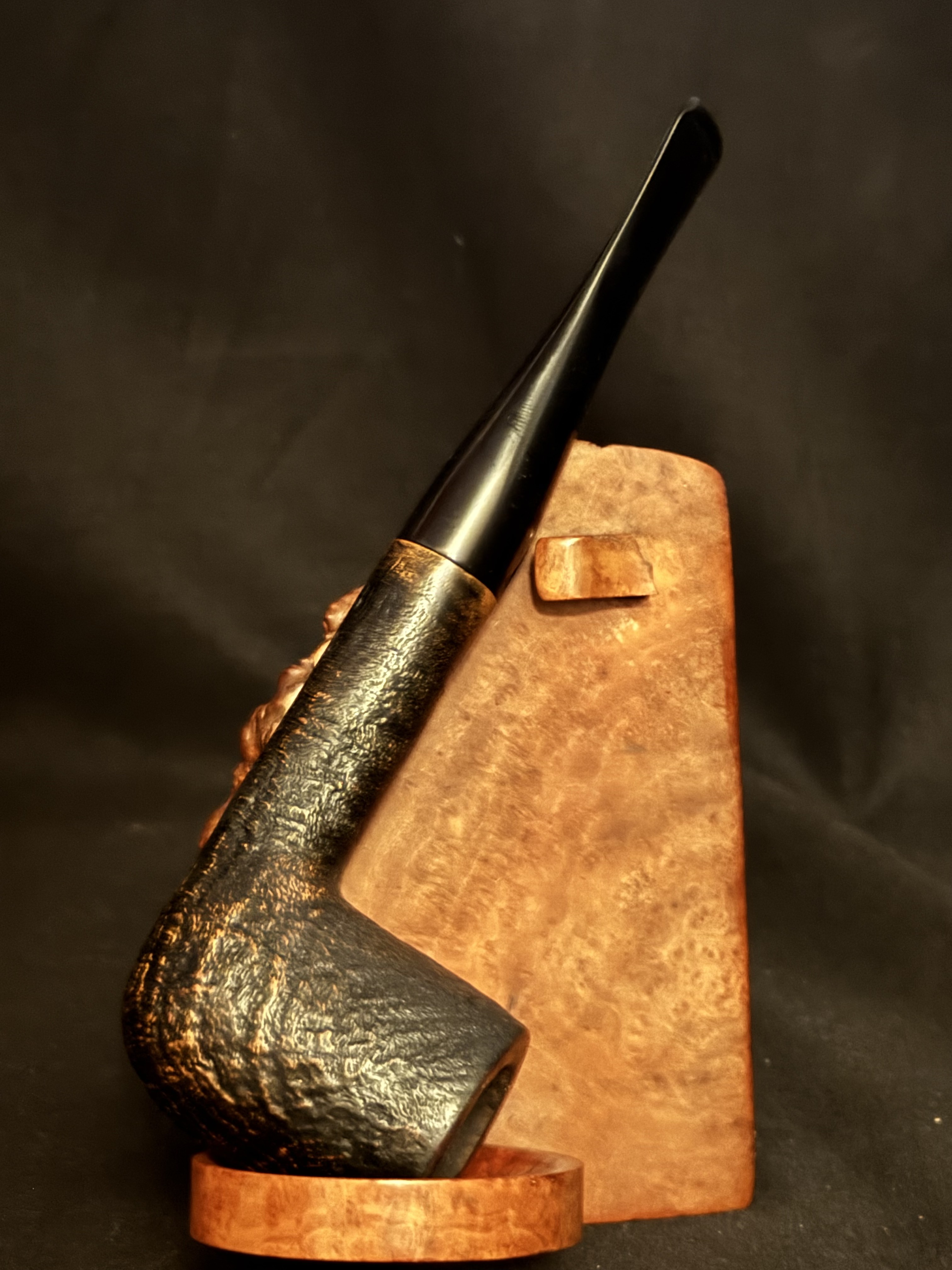 Vauen Dr. Perl 4268 Sandblast Straight Billiard Estate Pipe 9mm Filter 2